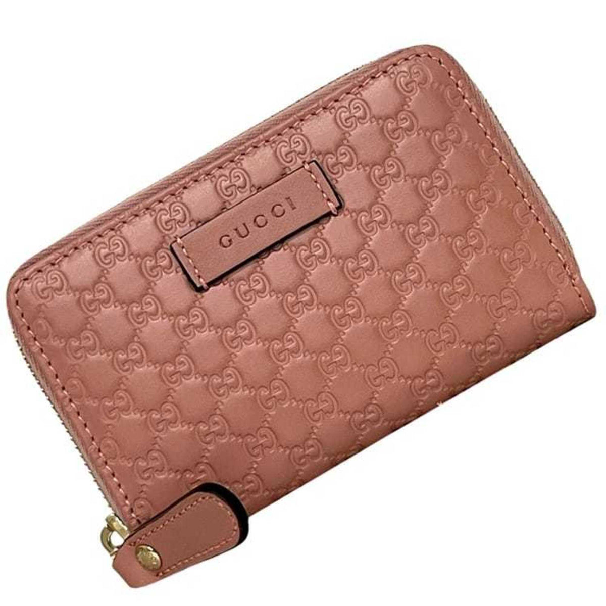 Gucci Microguccissima Pink Leather Coin Purse/Coin Case (Pre-Owned)