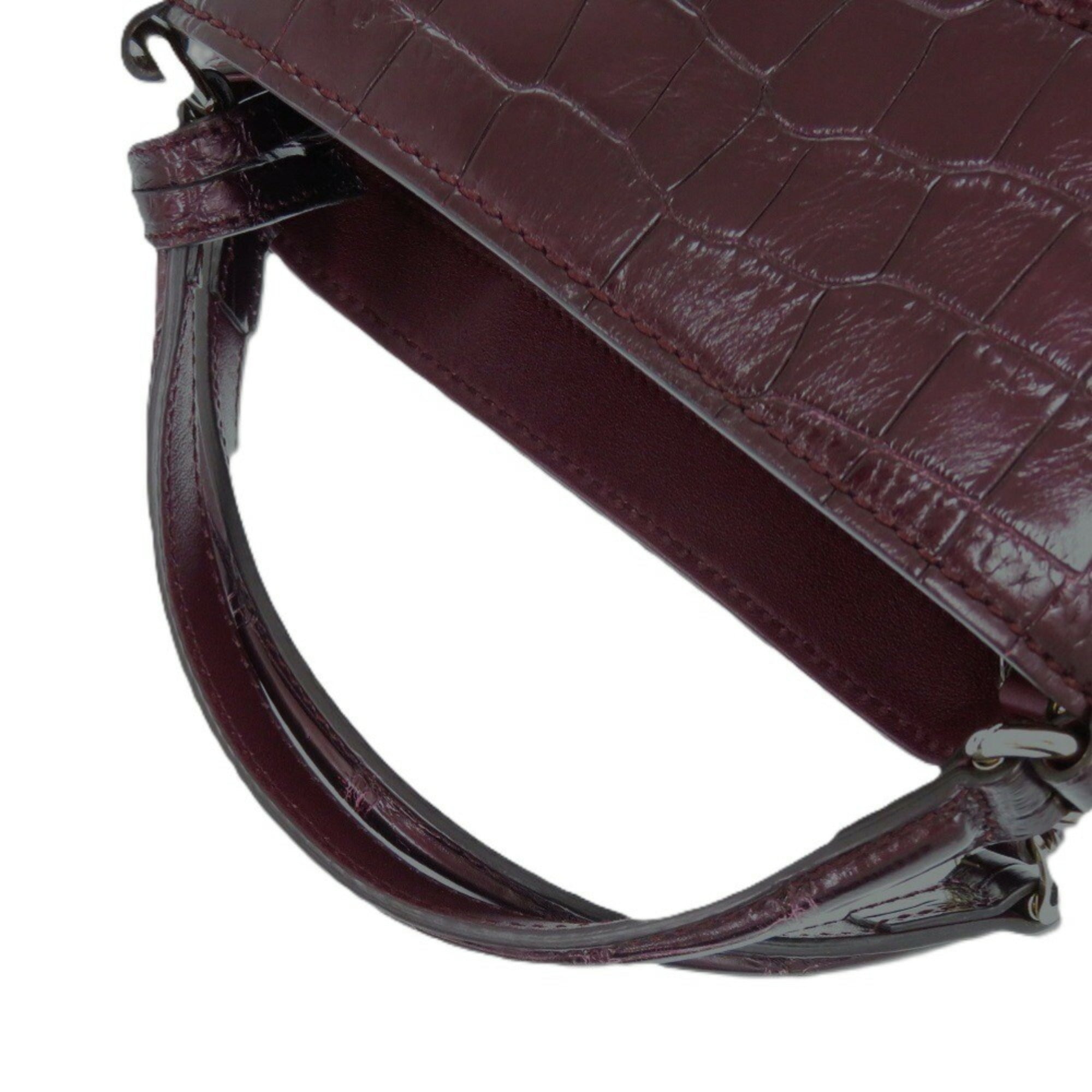Gucci Purple Leather Tote Bag (Pre-Owned)