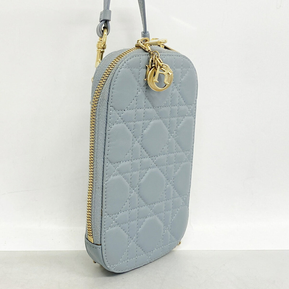 Christian Dior Blue Leather Shoulder Bag (Pre-Owned)