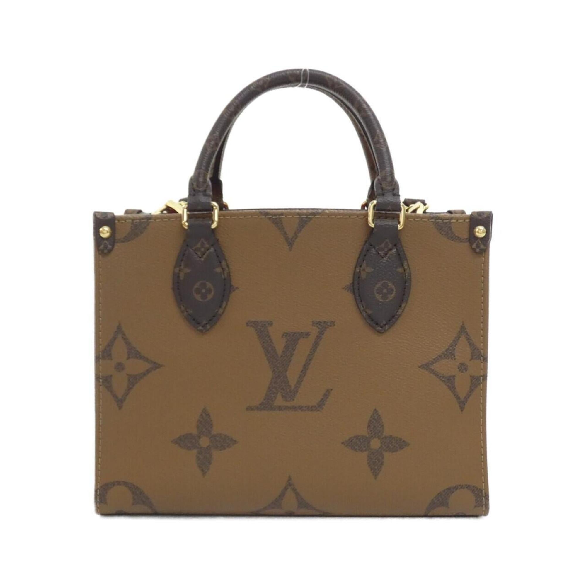 Louis Vuitton Marron Monogram Coated Canvas Handbag Pouch (Pre-Owned)