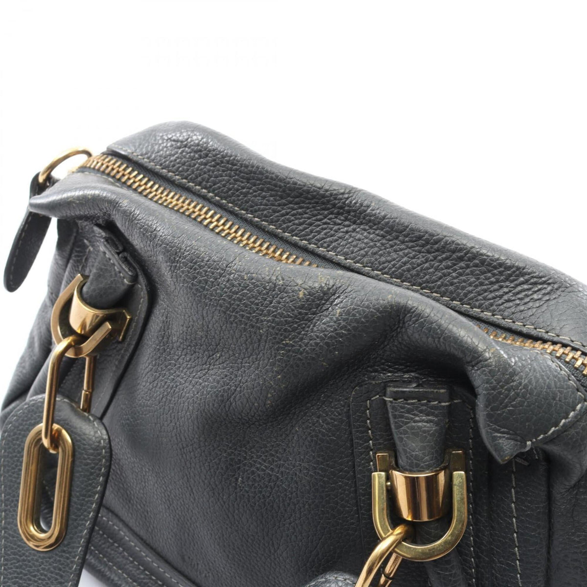 Chloé Gray Leather Handbag (Pre-Owned)