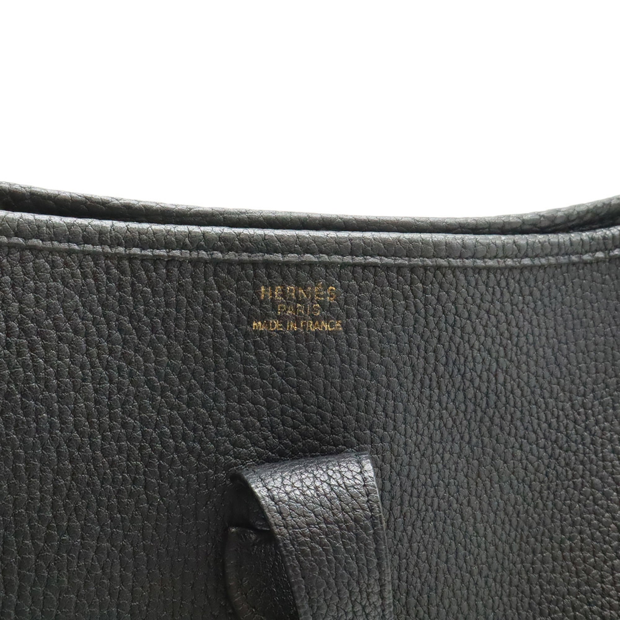 Hermes Black Togo Leather Shoulder Bag (Pre-Owned)