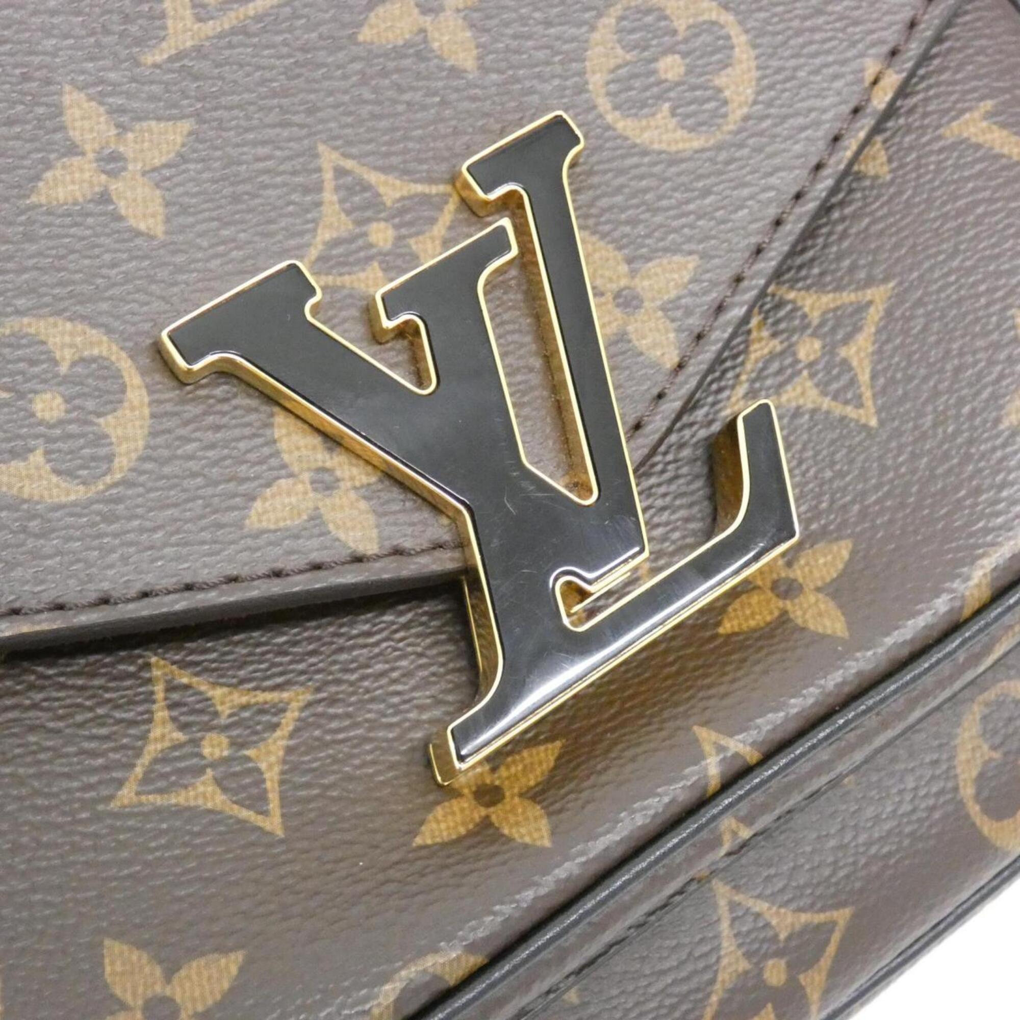 Louis Vuitton Marron Coated Canvas Shoulder Bag (Pre-Owned)