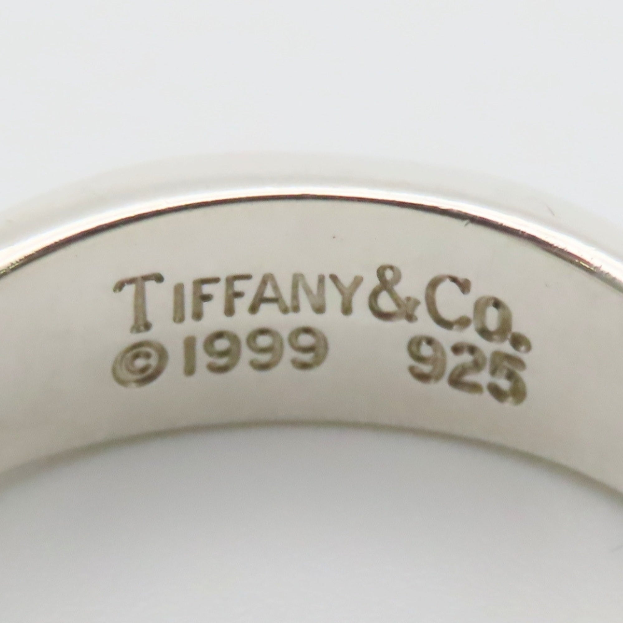 Tiffany Silver Silver 925 Band Ring (Pre-Owned)