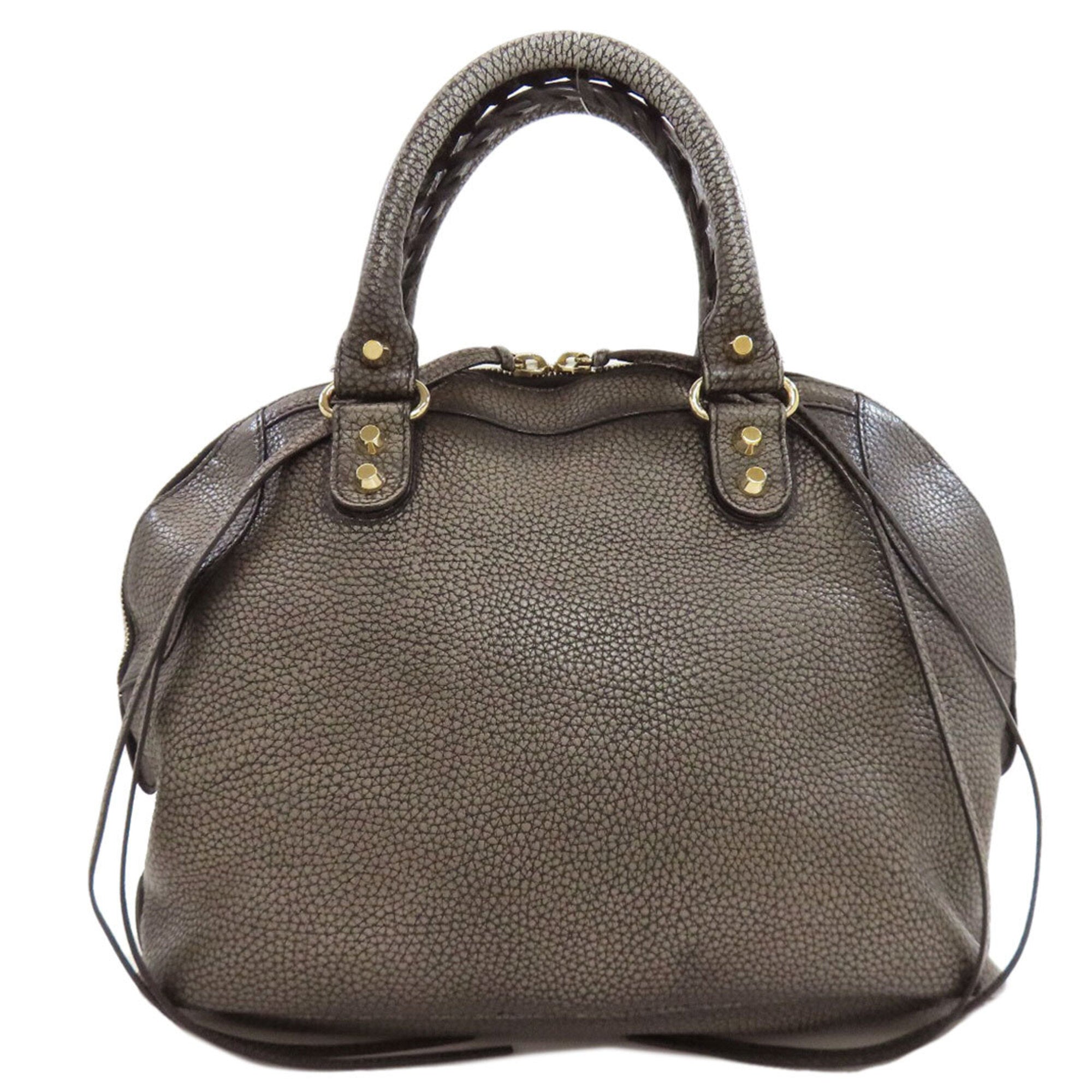 Balenciaga Gray Leather Handbag (Pre-Owned)