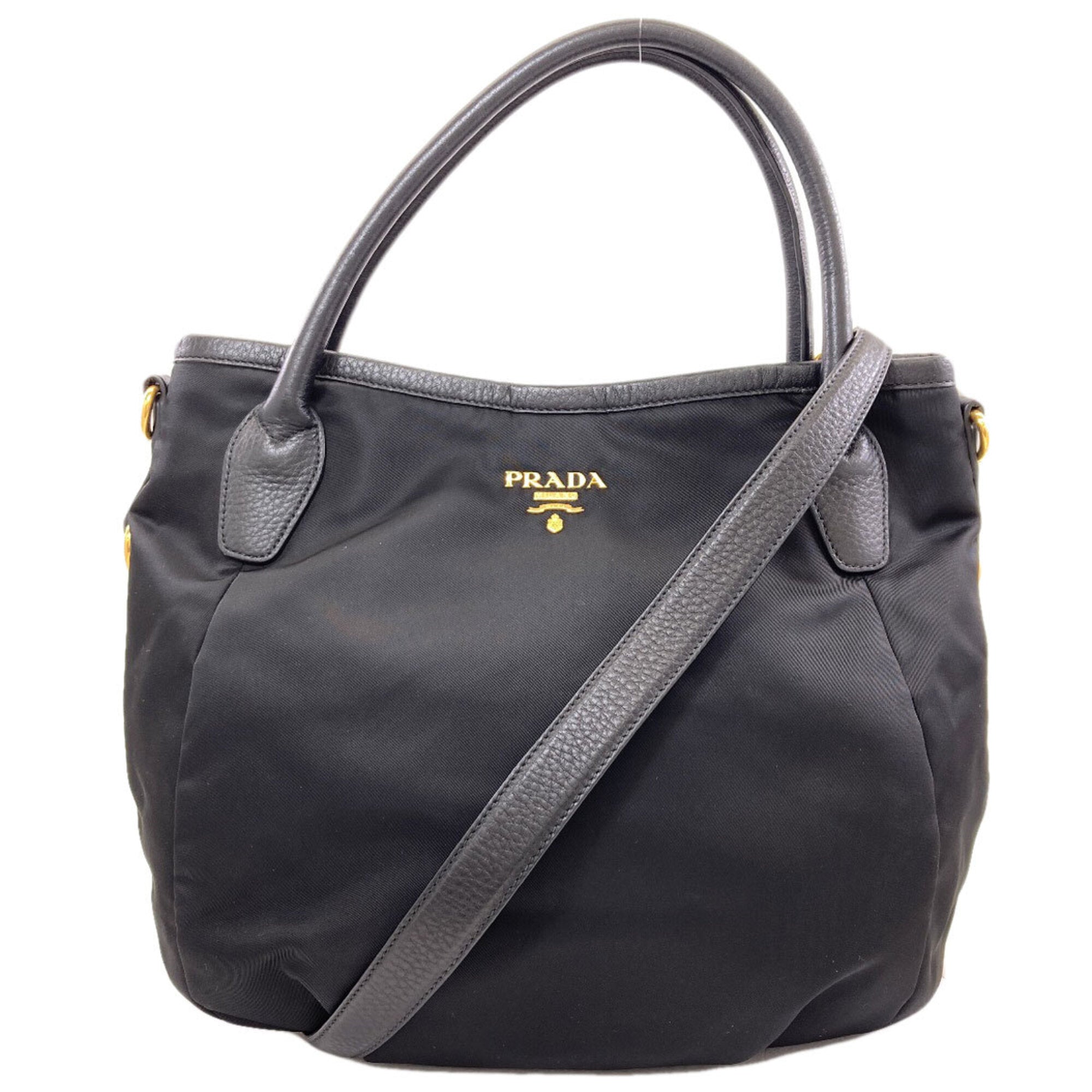 Prada Black Nylon Tote Bag (Pre-Owned)