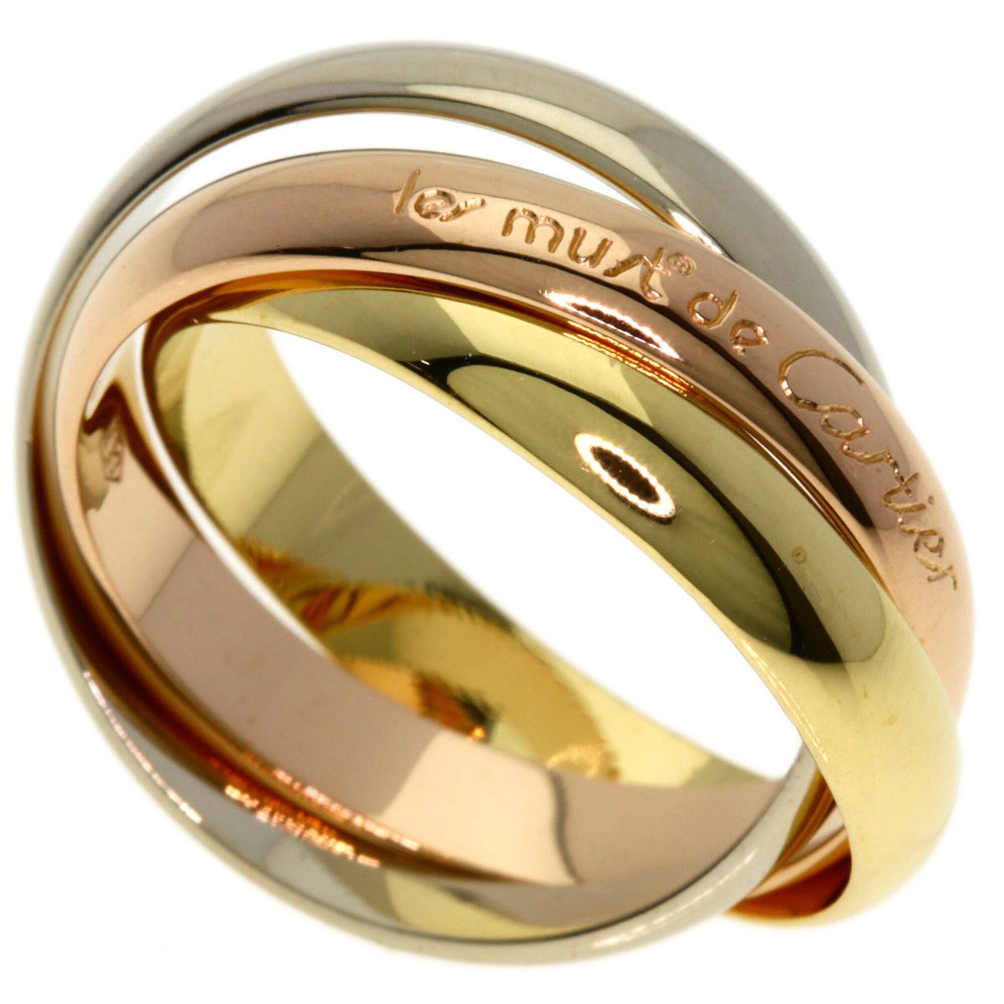 Cartier Trinity Yellow Gold (18K) Pink Gold (18K) White Gold (18K) Band Ring (Pre-Owned)