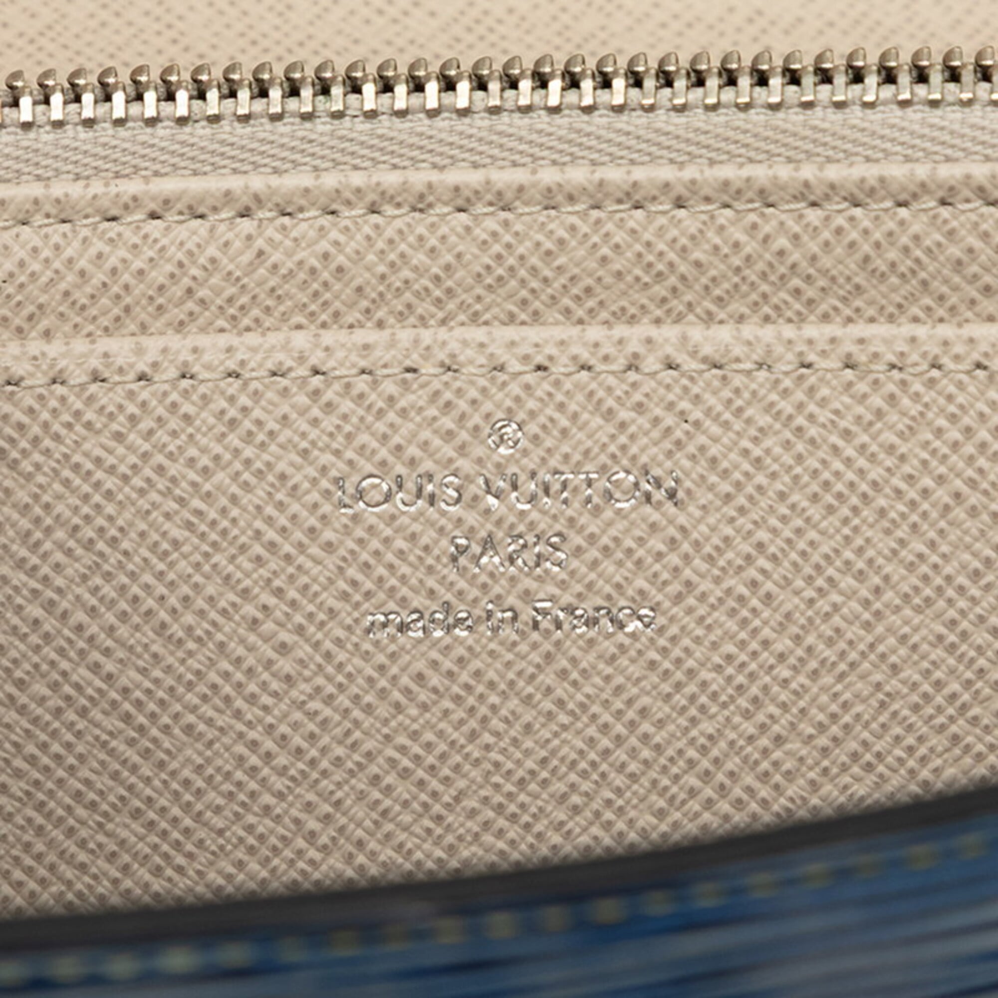Louis Vuitton Epi Denim Blue Leather Long Wallet (Bi-Fold) (Pre-Owned)