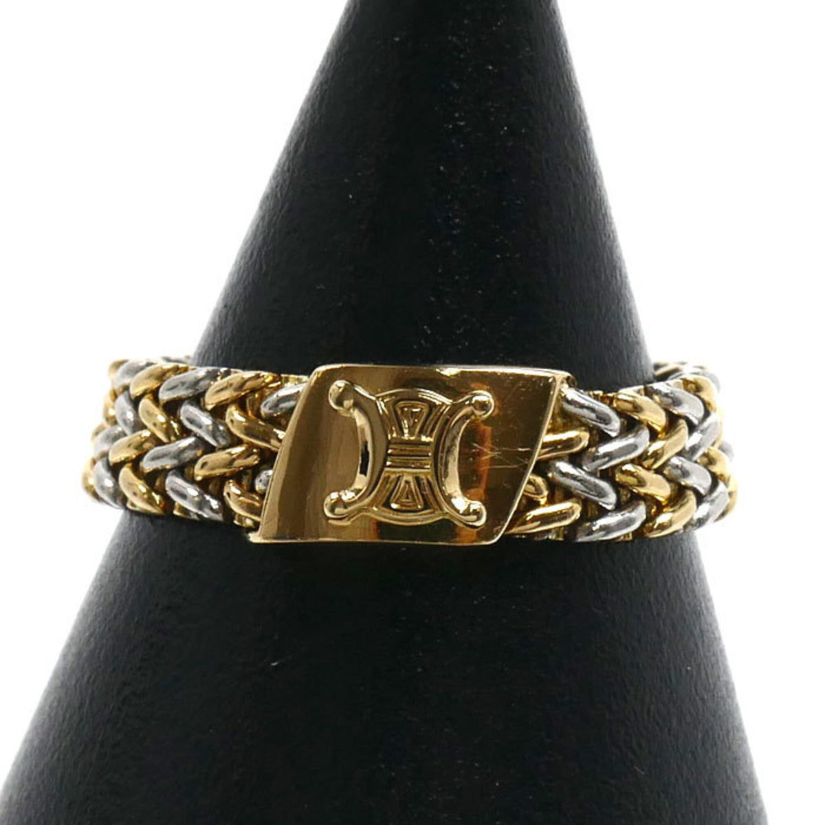 Celine Yellow Gold (18K) White Gold (18K) Band Ring (Pre-Owned)
