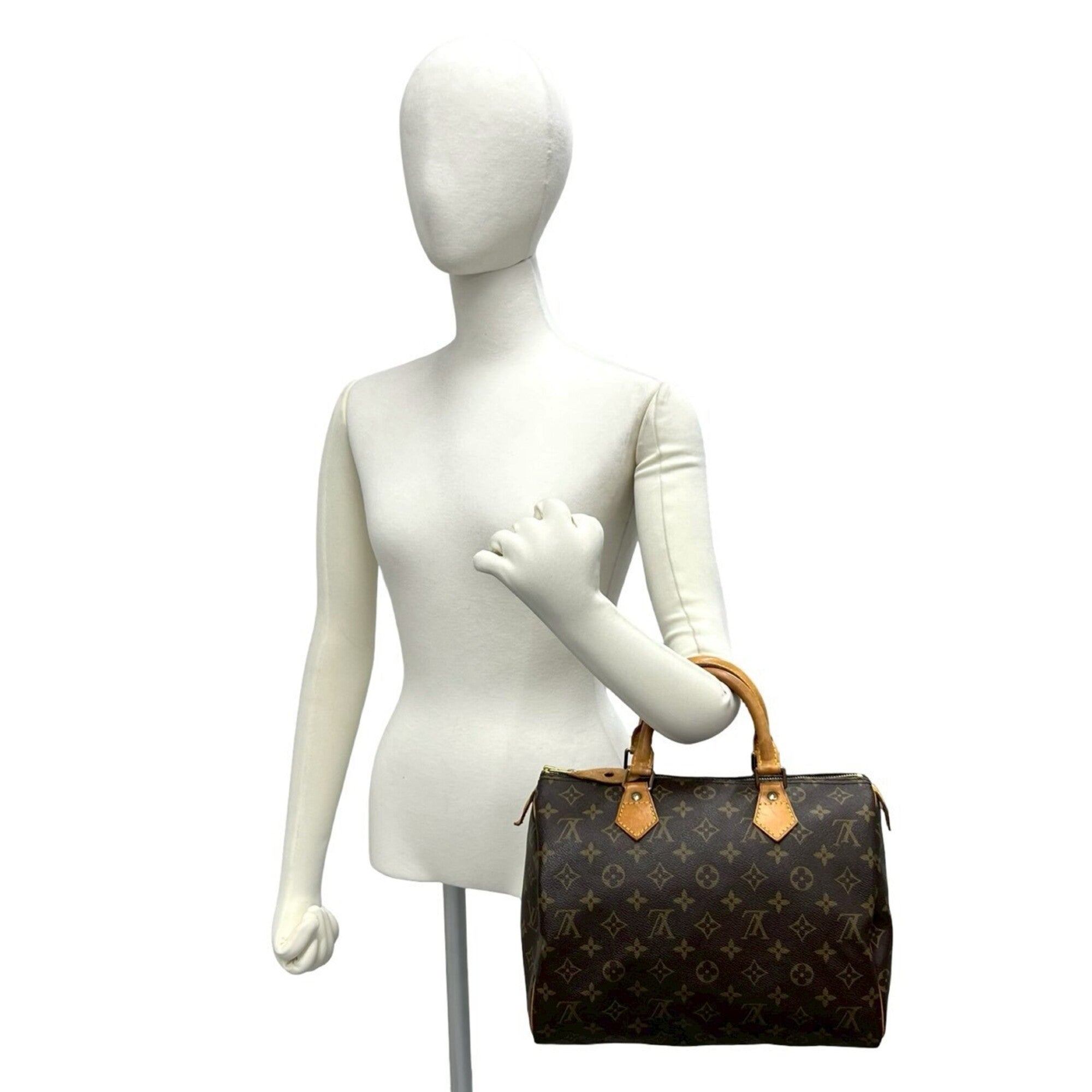 Louis Vuitton Brown Leather Pvc Boston Bag Handbag (Pre-Owned)