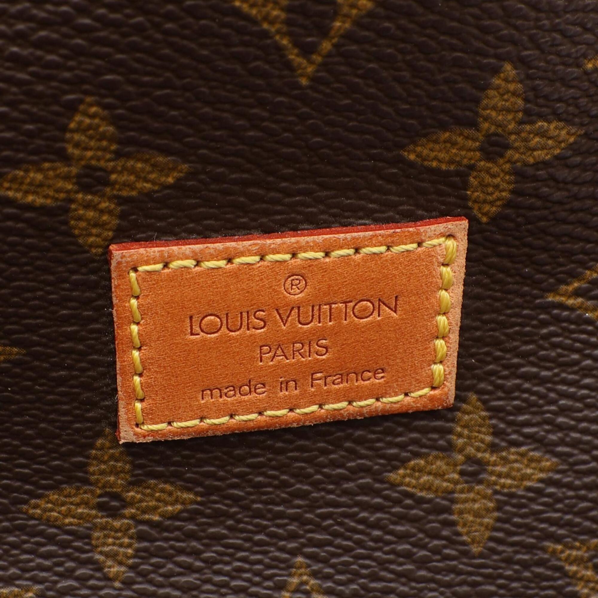 Louis Vuitton Brown Coated Canvas Pvc Monogram Leather Handbag Shoulder Bag (Pre-Owned)