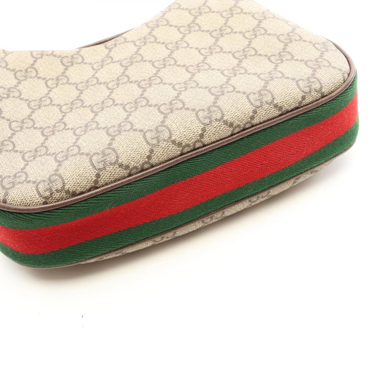 Gucci Beige Multi-Color Coated Canvas Leather Handbag Shoulder Bag (Pre-Owned)