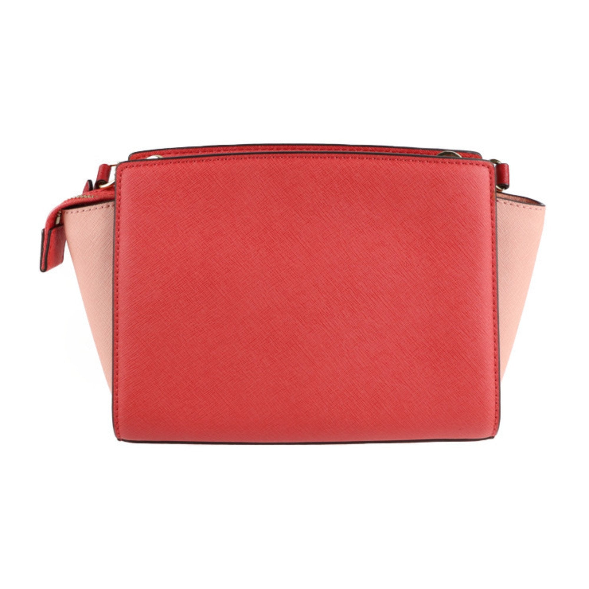 Michael Kors Pink Leather Handbag Pochette Shoulder Bag (Pre-Owned)