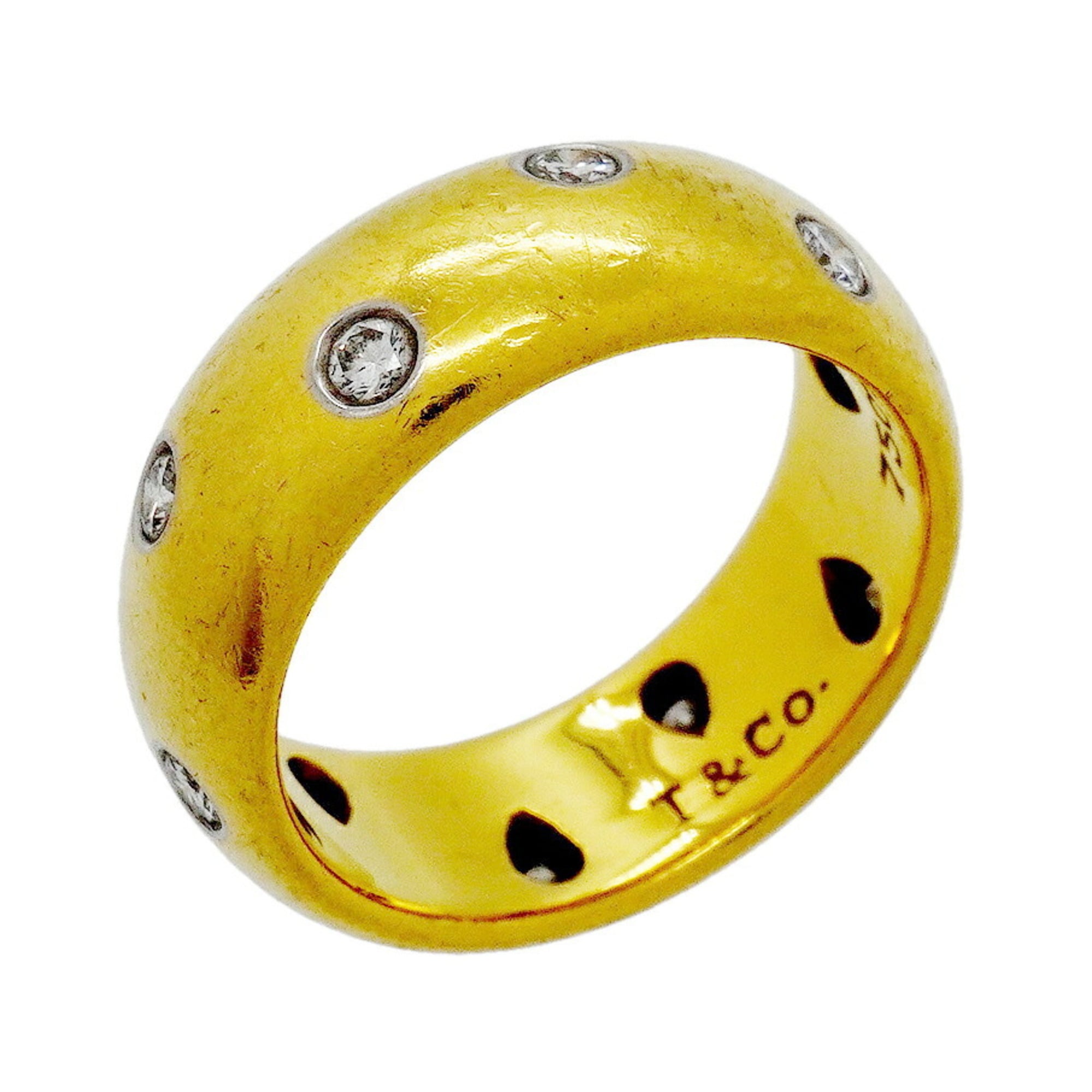 Tiffany Yellow Gold (18K) Platinum 950 Band Ring (Pre-Owned)