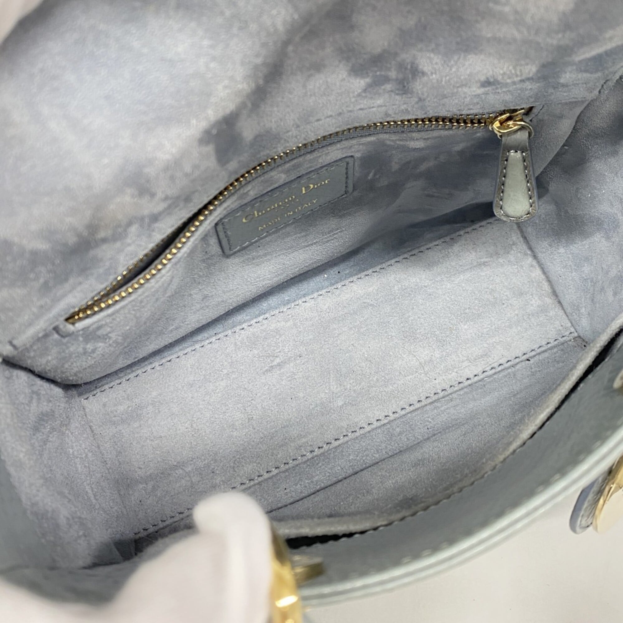 Christian Dior Blue Leather Handbag (Pre-Owned)