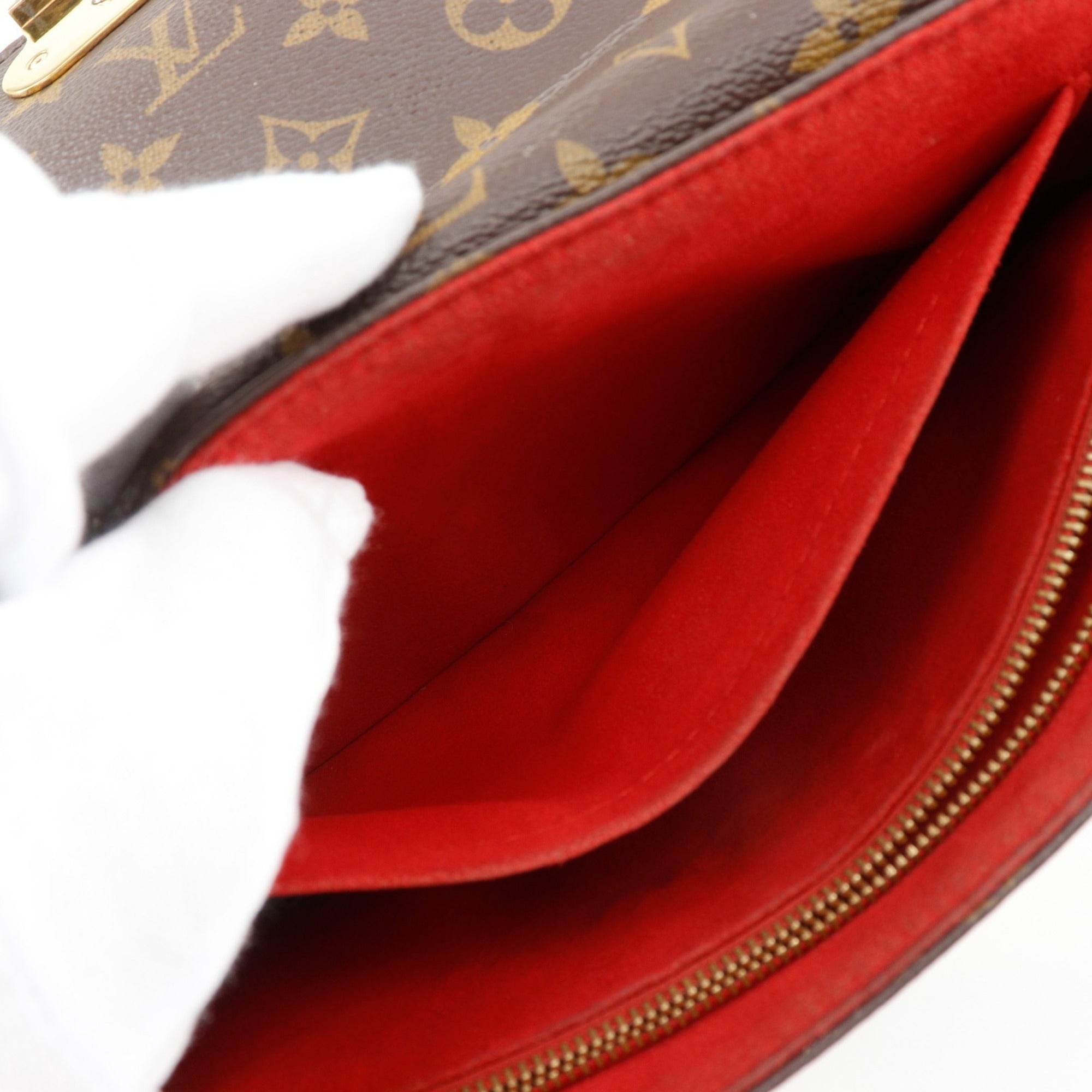 Louis Vuitton Brown Cerise Monogram Canvas Shoulder Bag (Pre-Owned)