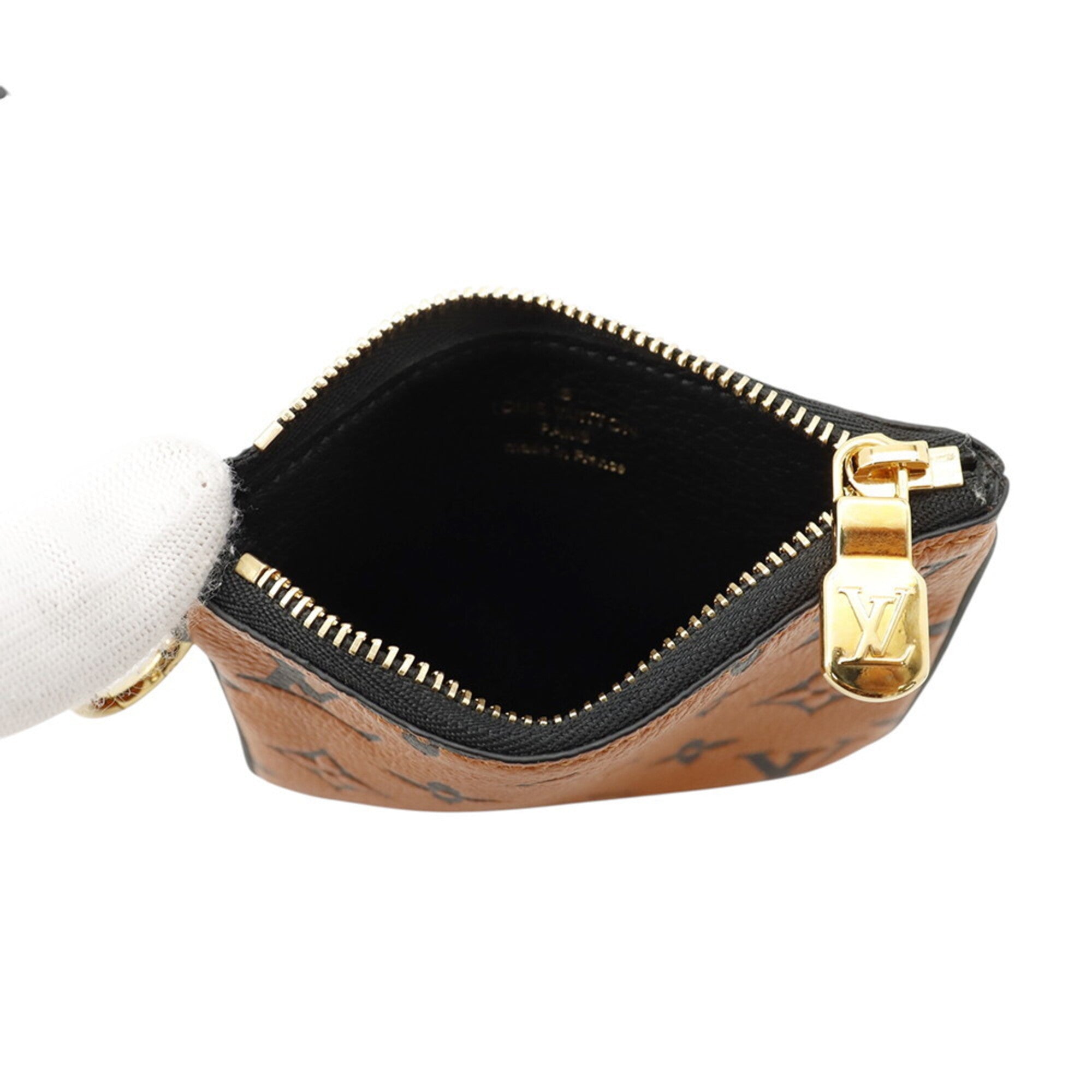 Louis Vuitton Brown Cream Noir Monogram Empreinte Pochette Pouch (Pre-Owned)