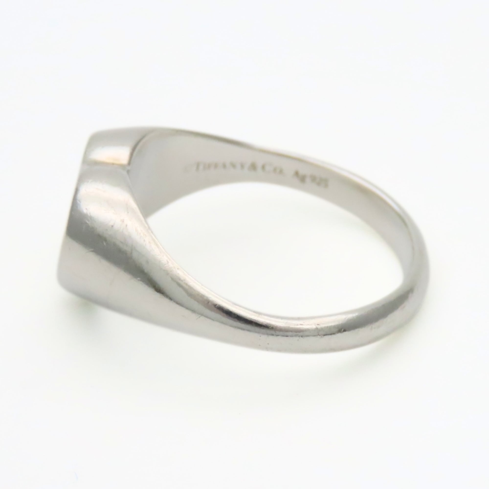 Tiffany Heart Silver Silver 925 Band Ring (Pre-Owned)