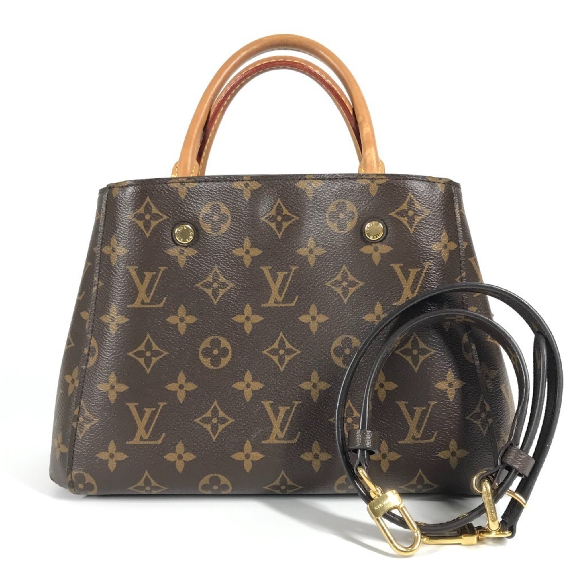 Louis Vuitton Brown Monogram Monogram Handbag Shoulder Bag Tote Bag (Pre-Owned)