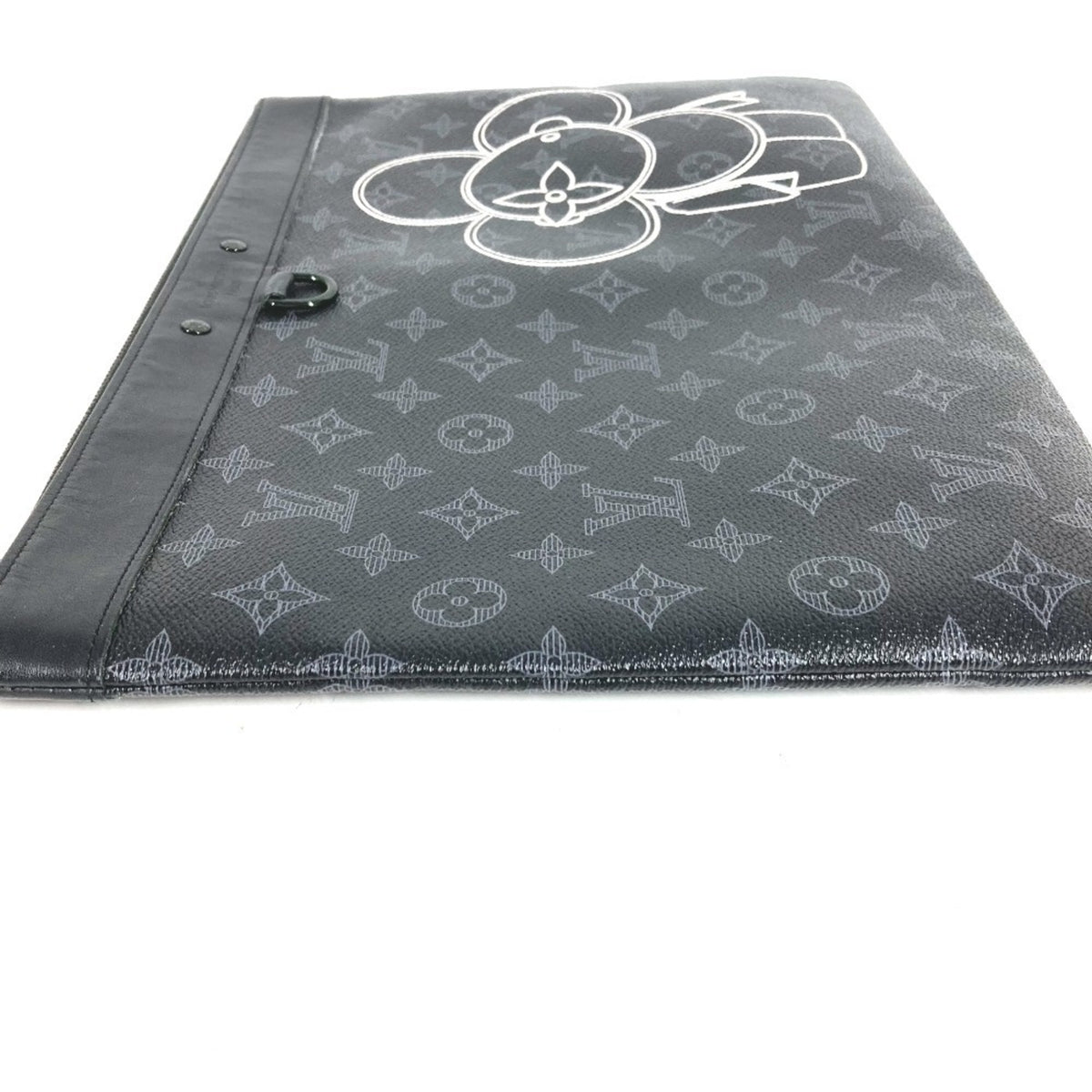 Louis Vuitton Monogram Eclipse Black Monogram Eclipse Clutch Bag Handbag Pochette (Pre-Owned)