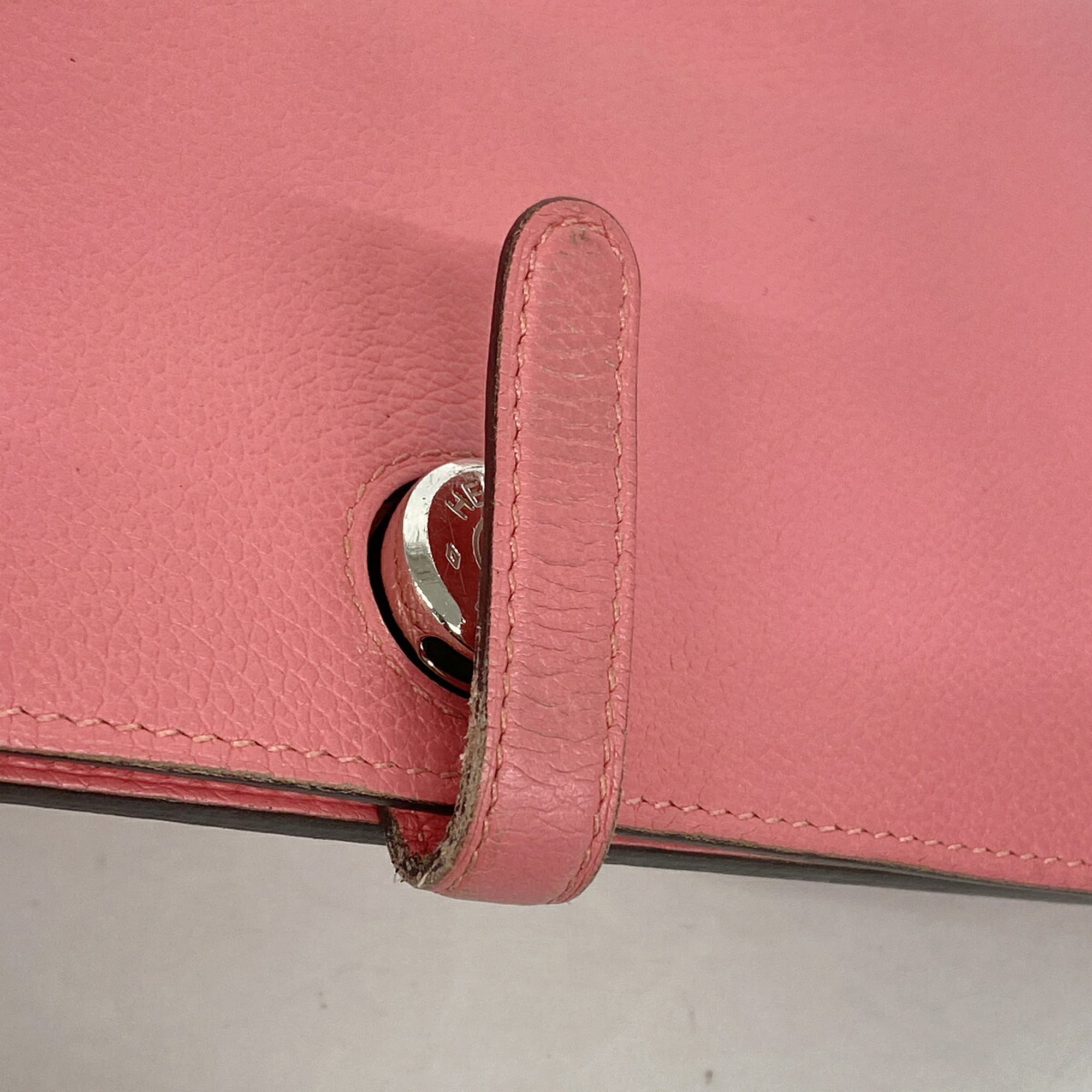 Hermes Pink Long Wallet (Bi-Fold) (Pre-Owned)