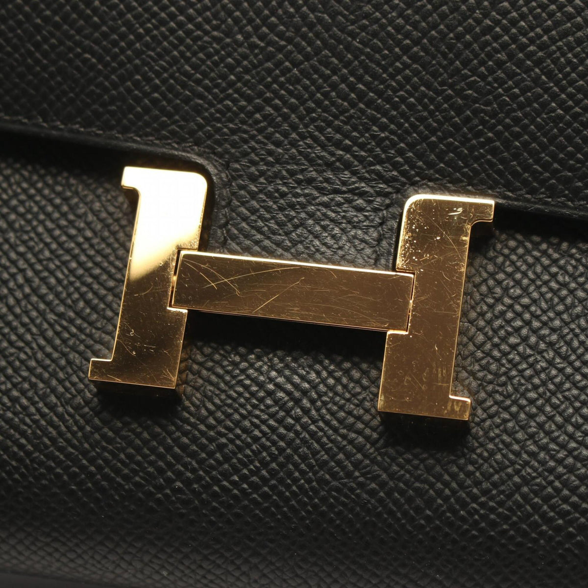 Hermes Black Epsom Leather Handbag Shoulder Bag (Pre-Owned)