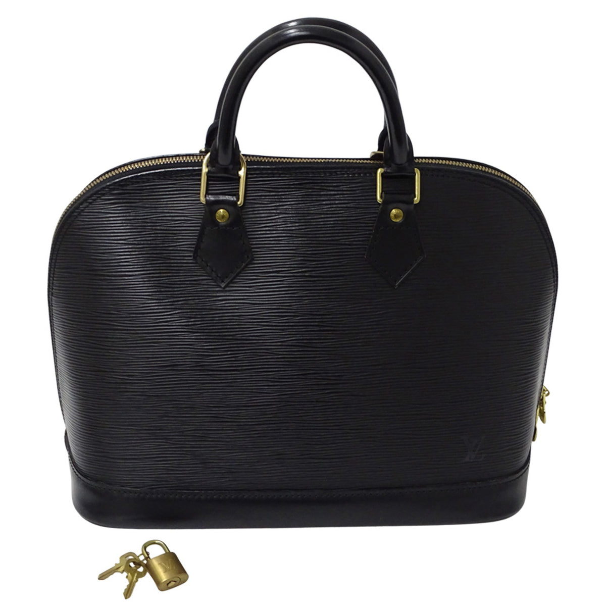 Louis Vuitton Black Noir Epi Leather Handbag (Pre-Owned)