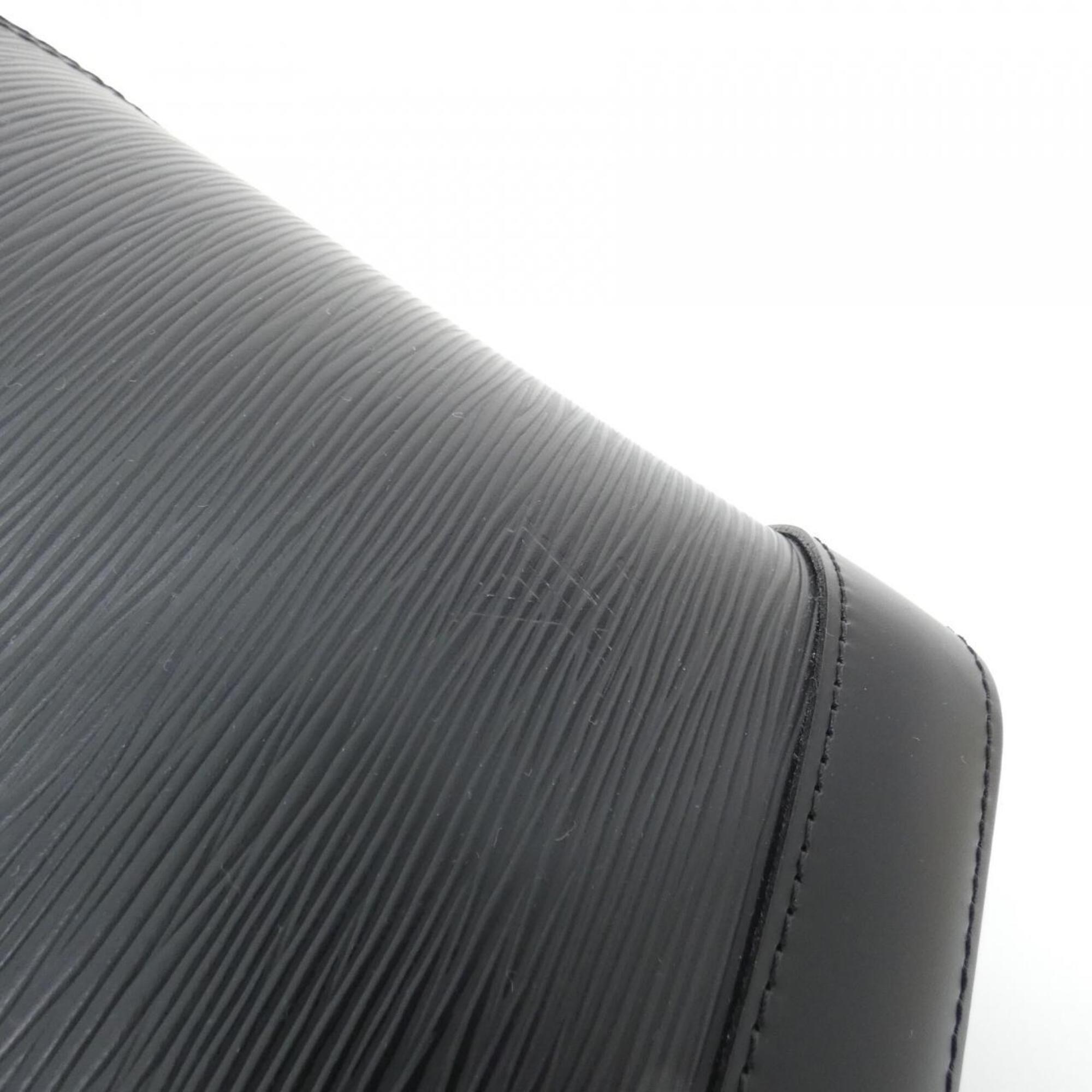 Louis Vuitton Black Leather Handbag (Pre-Owned)