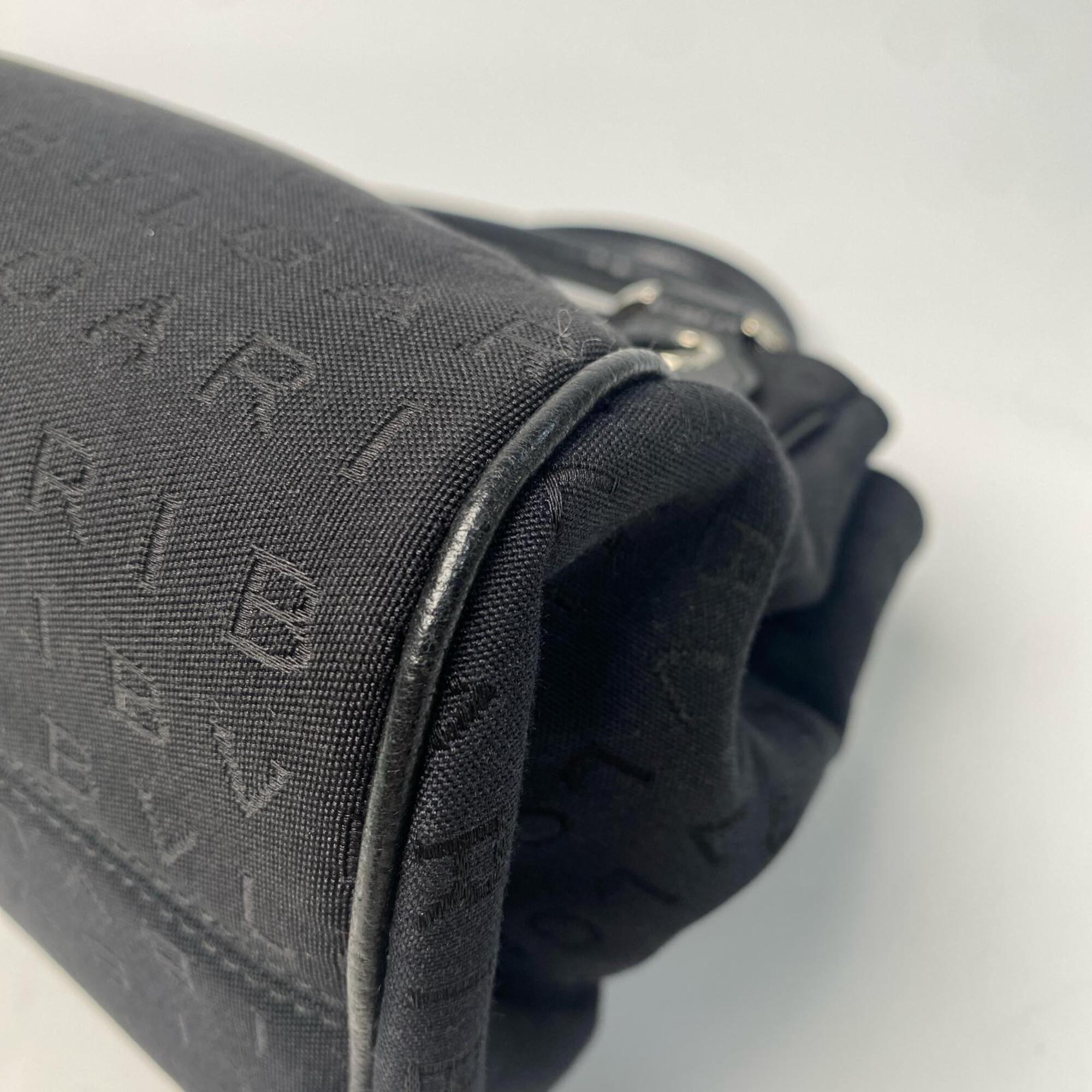 Bvlgari Black Canvas Leather Handbag (Pre-Owned)