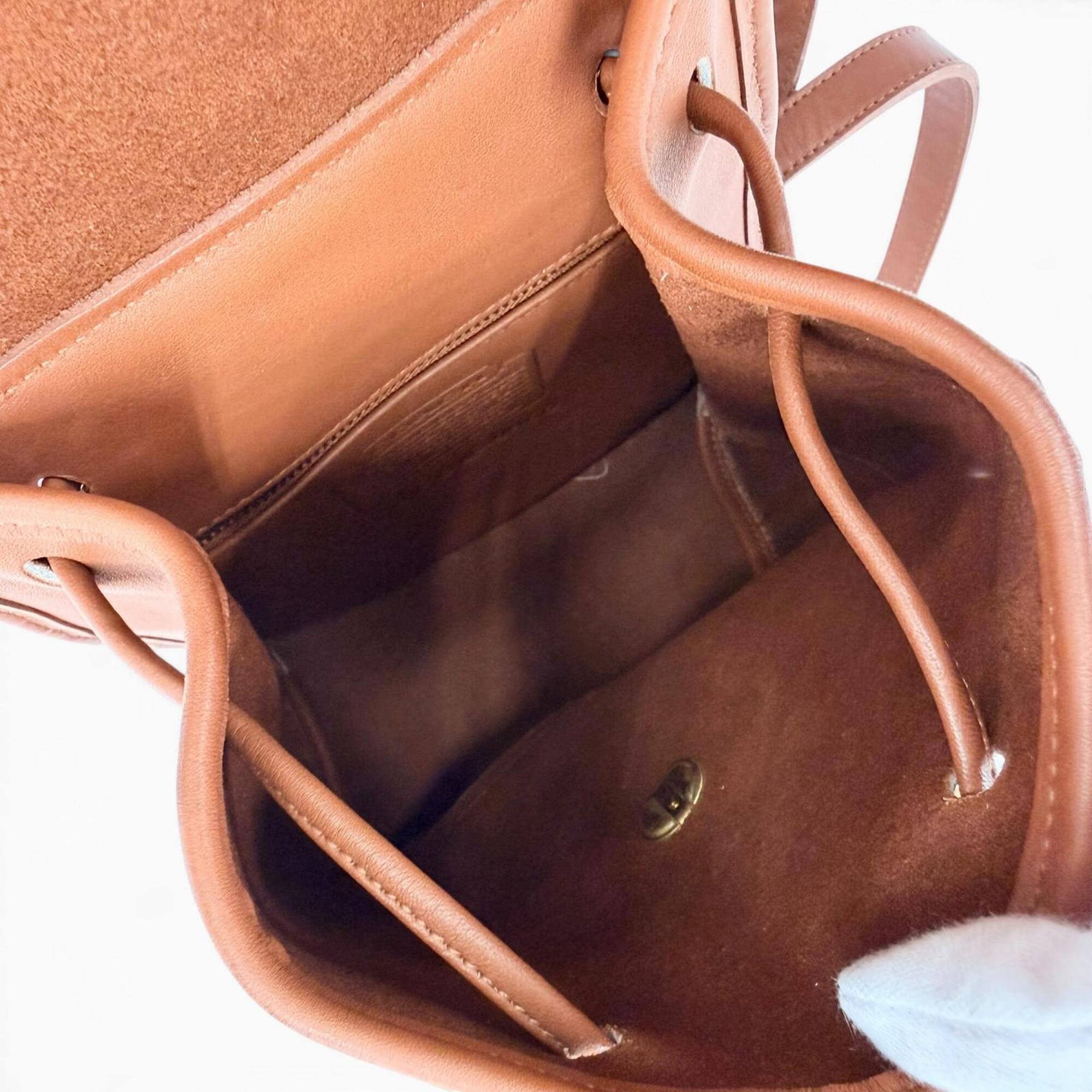 Coach Brown Leather Backpack (Pre-Owned)