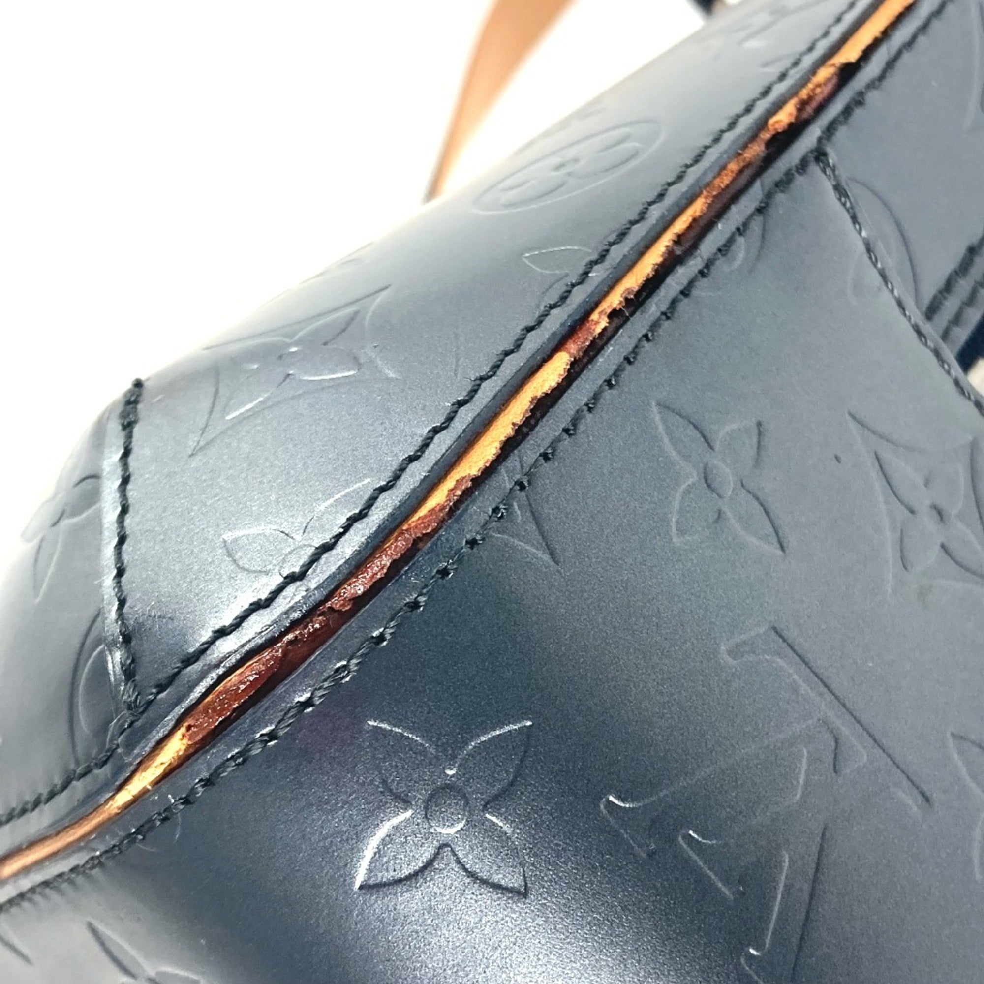 Louis Vuitton Navy Monogram Mat Shoulder Bag Tote Bag (Pre-Owned)