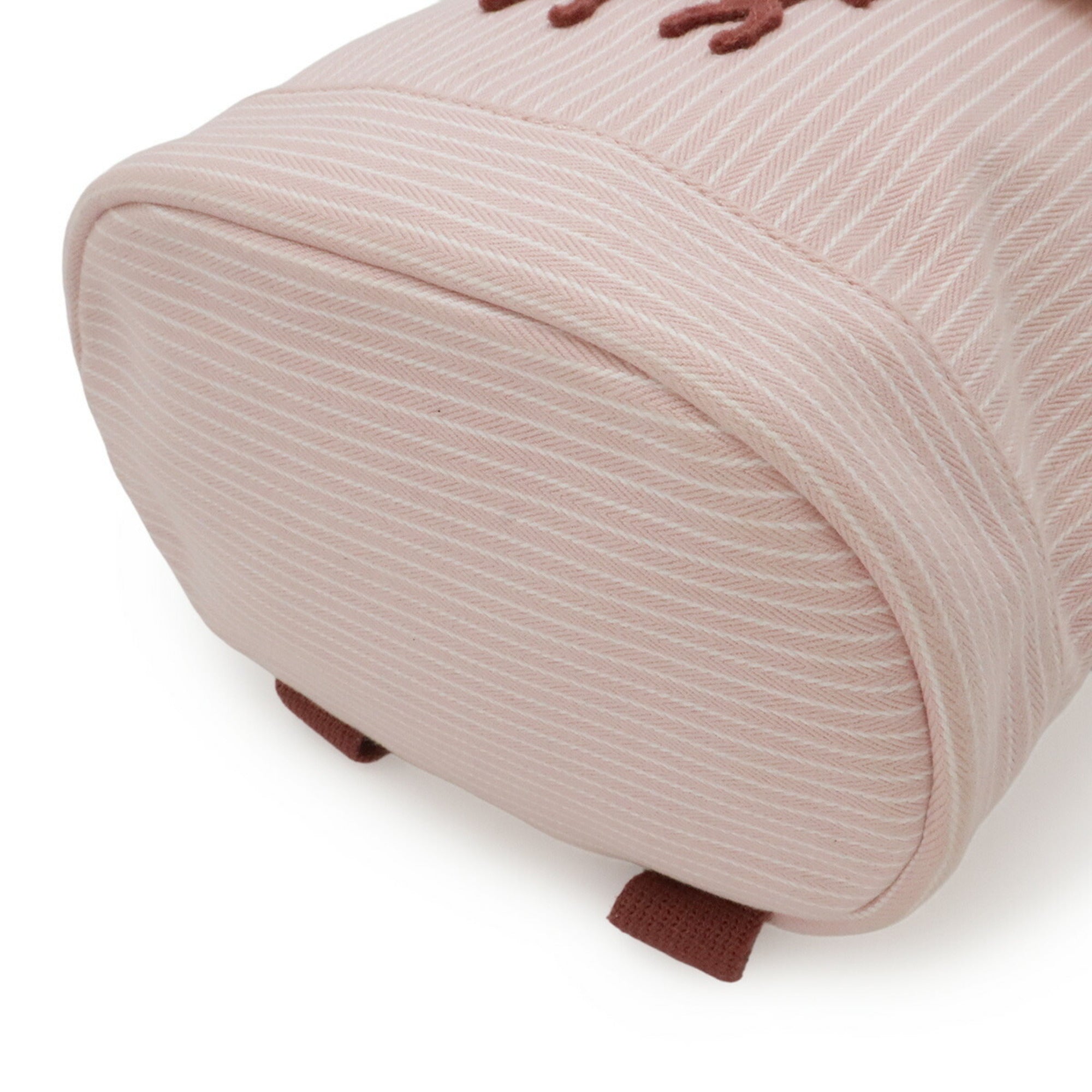 Hermes Pink White Cotton Backpack (Pre-Owned)