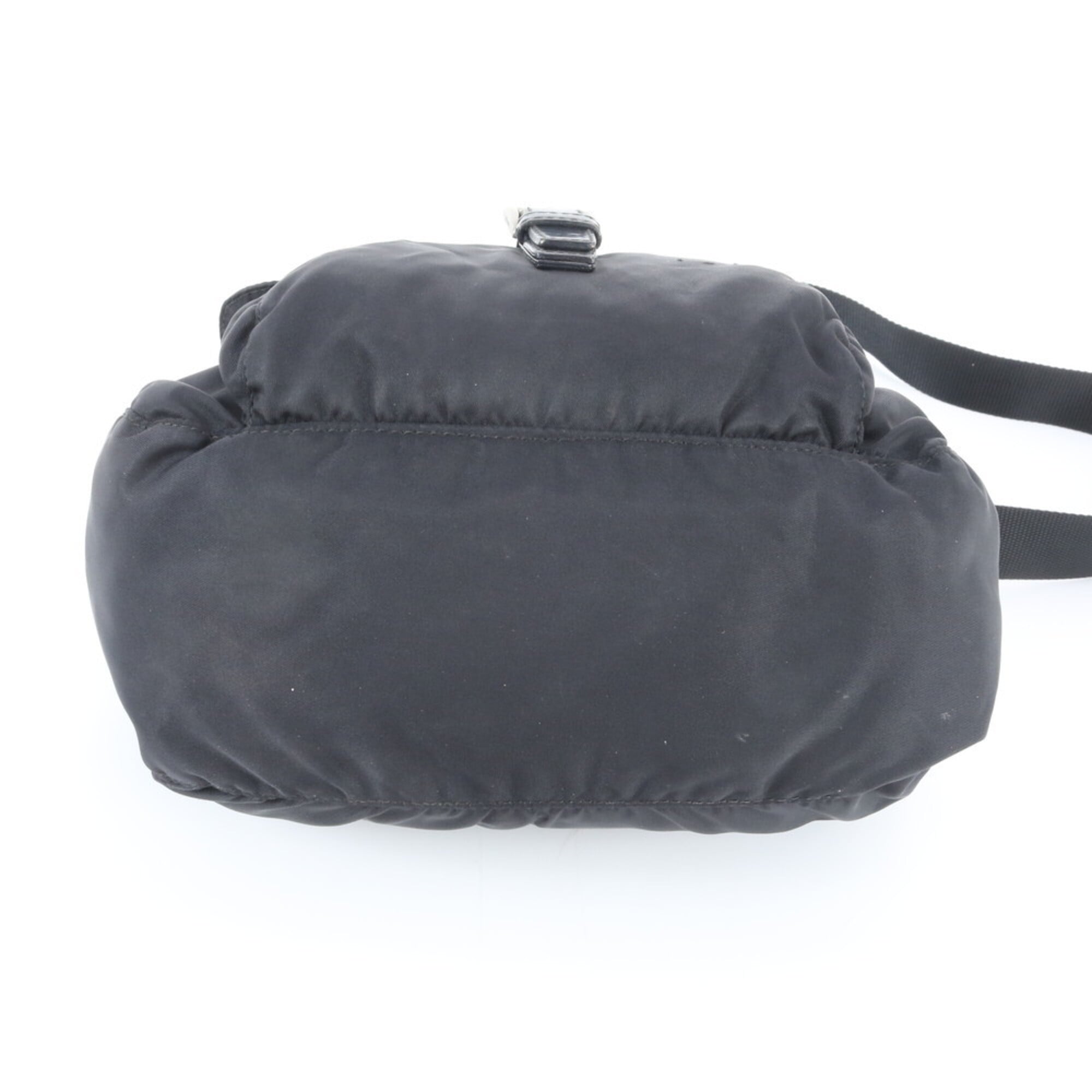 Prada Black Nylon Leather Shoulder Bag (Pre-Owned)