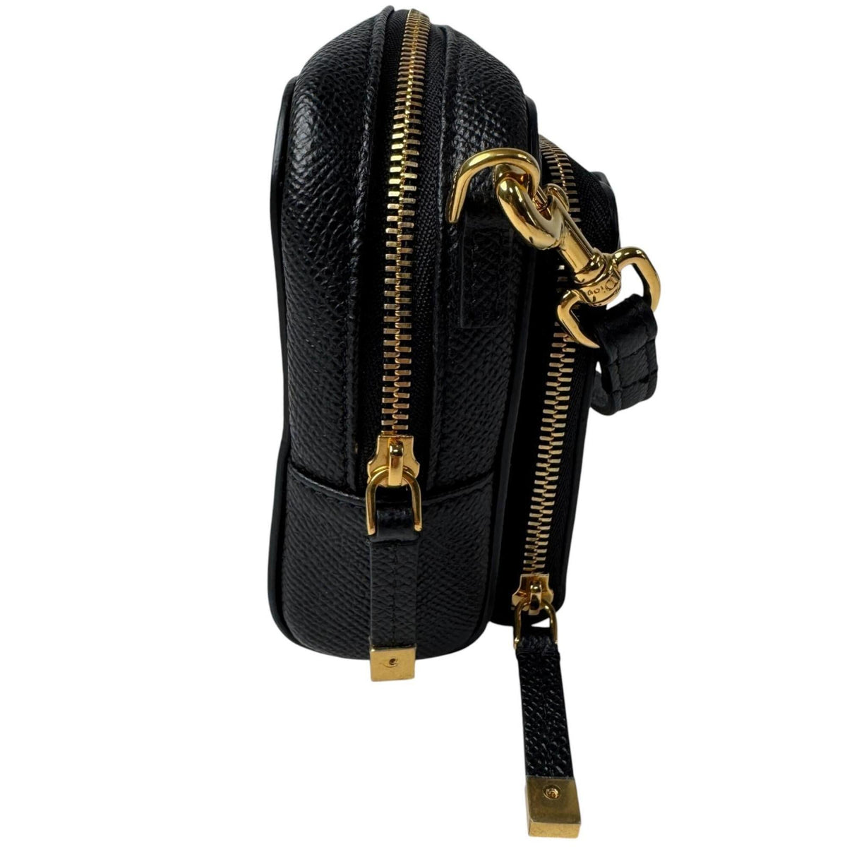 Christian Dior Black Leather Pouch Shoulder Bag (Pre-Owned)