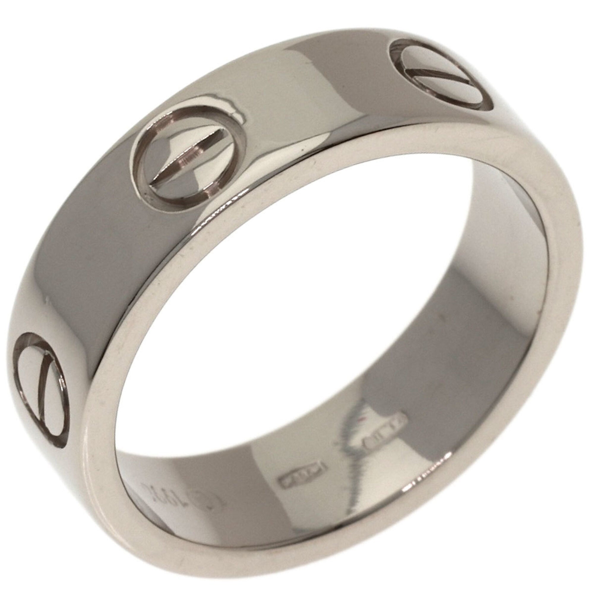 Cartier White Gold White Gold (18K) Band Ring (Pre-Owned)