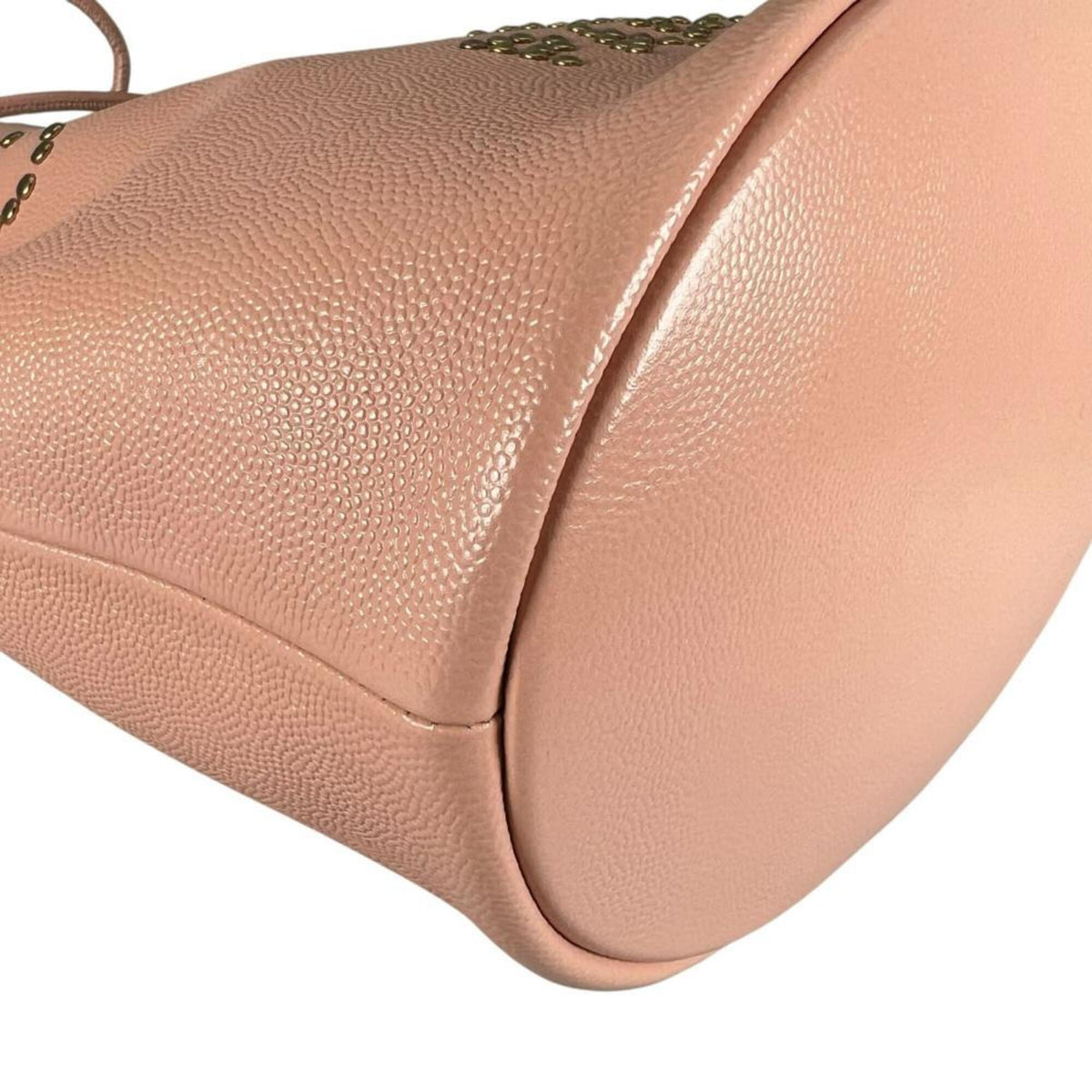 Chanel Pink Grained Calfskin Shoulder Bag (Pre-Owned)