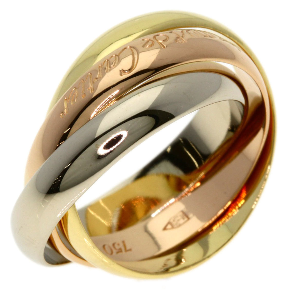 Cartier Trinity Yellow Gold (18K) Pink Gold (18K) White Gold (18K) Band Ring (Pre-Owned)