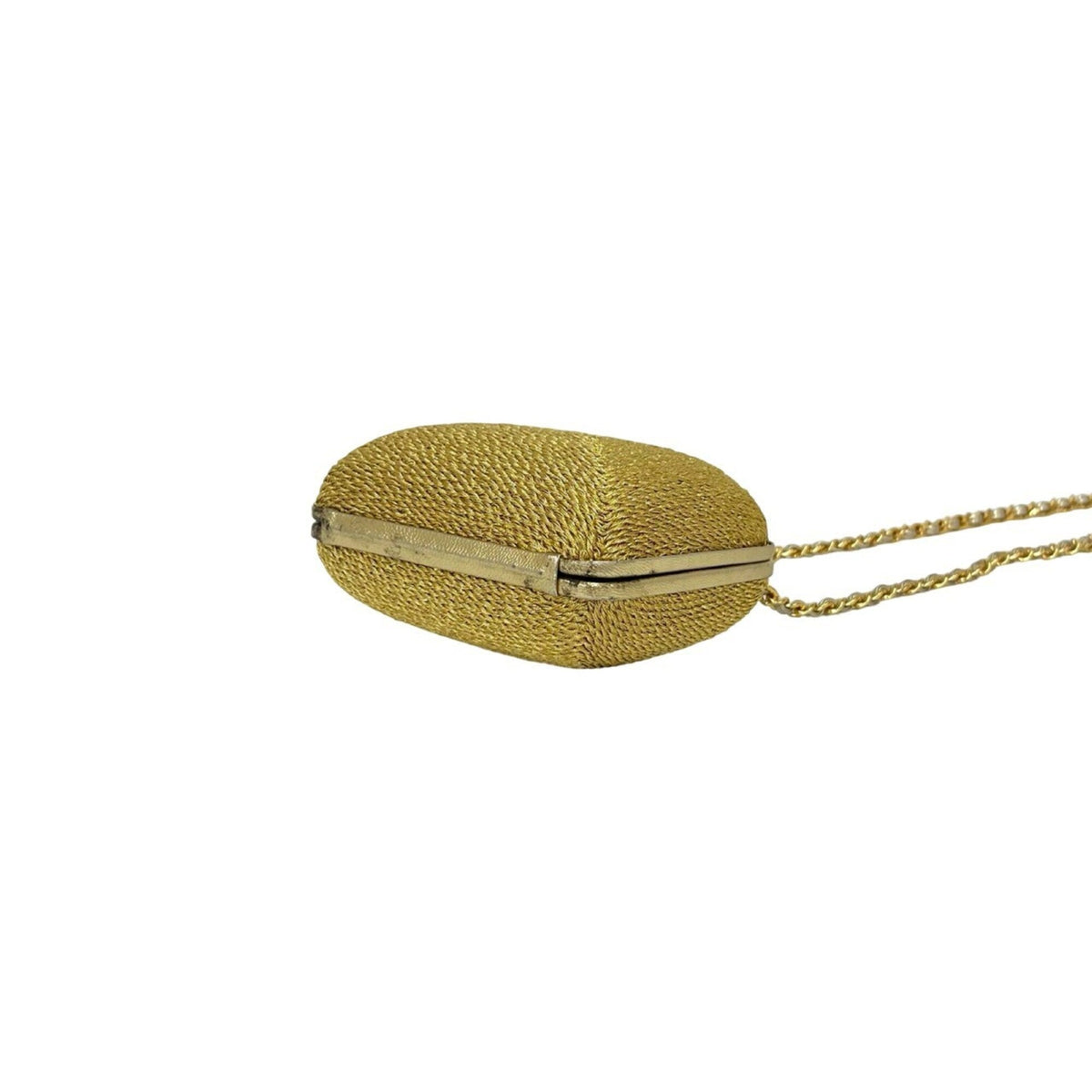 Chanel Gold Canvas Shoulder Bag (Pre-Owned)