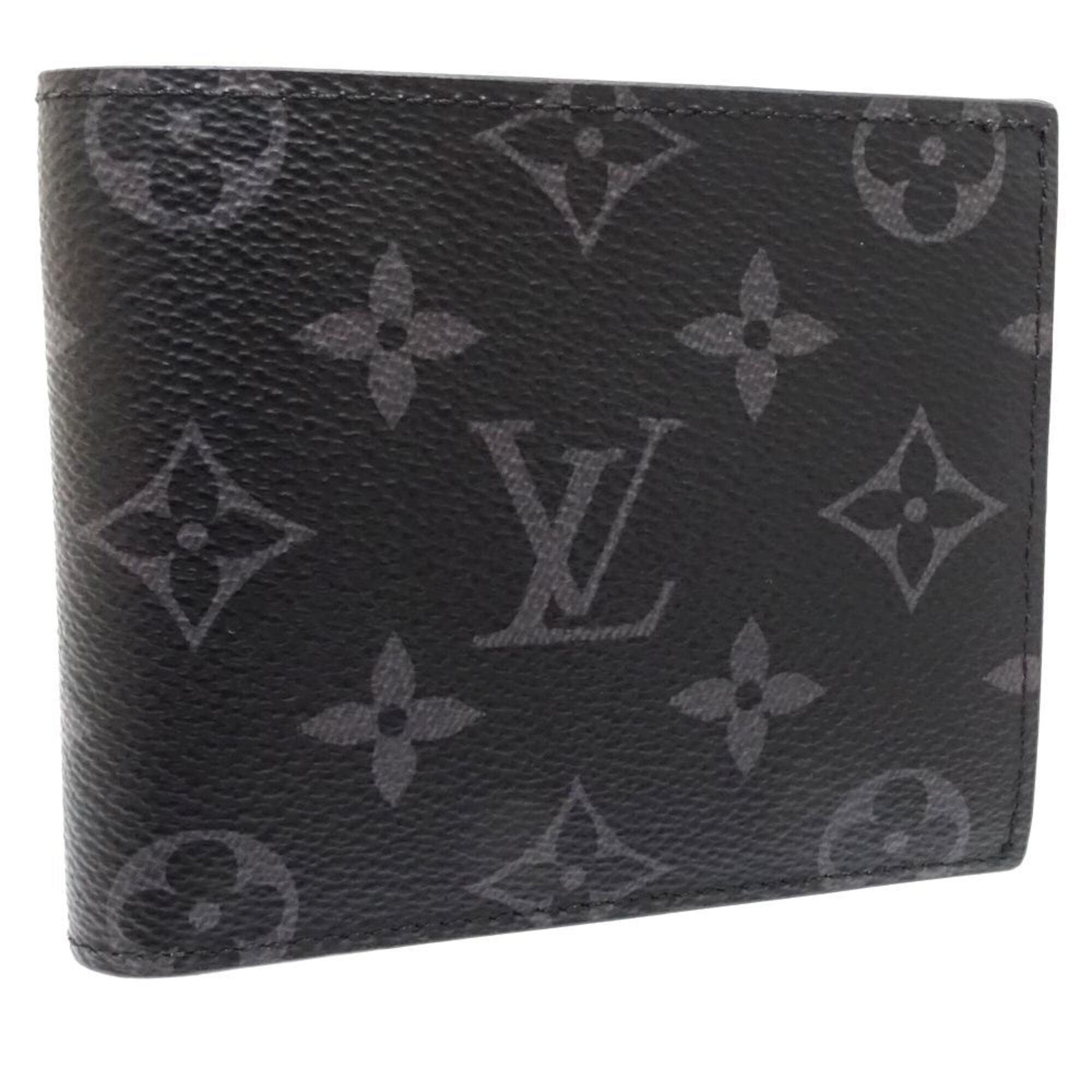 Louis Vuitton Monogram Eclipse Noir Monogram Eclipse Wallet (Bi-Fold) (Pre-Owned)