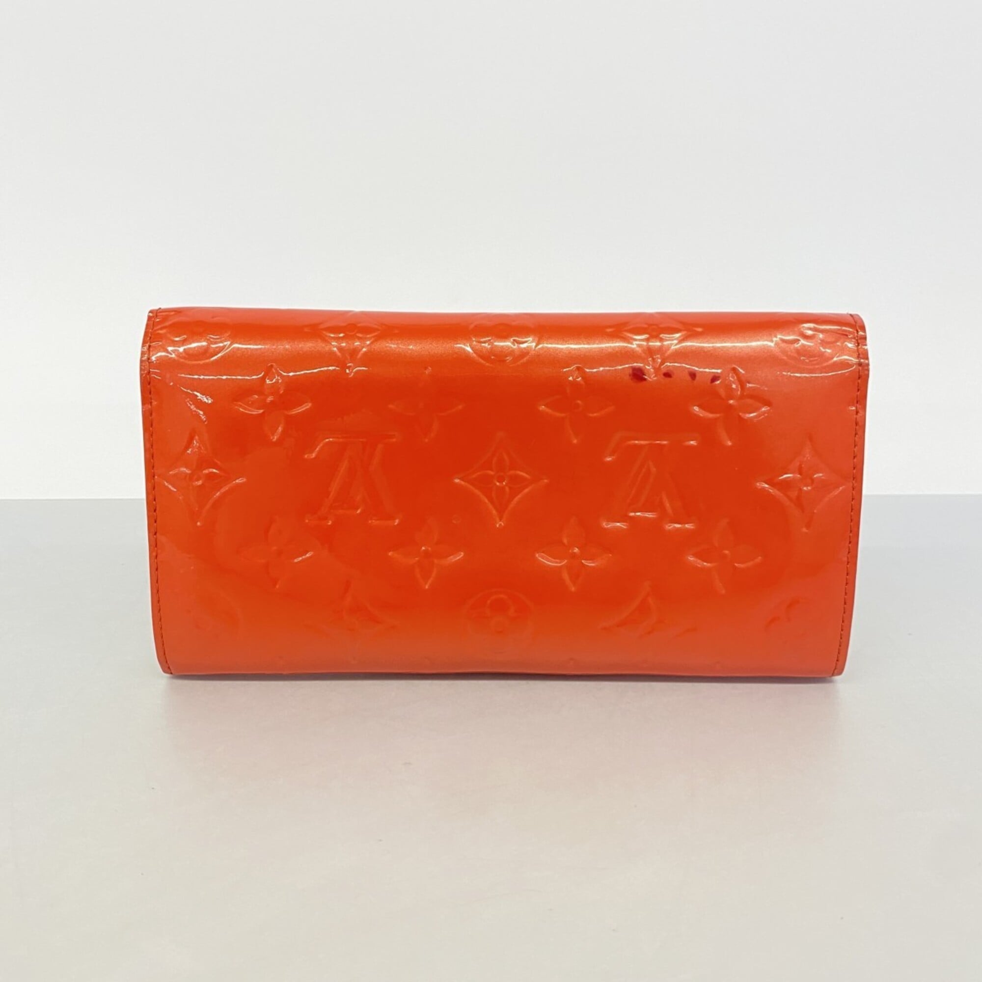 Louis Vuitton Orange Sunset Long Wallet (Bi-Fold) (Pre-Owned)