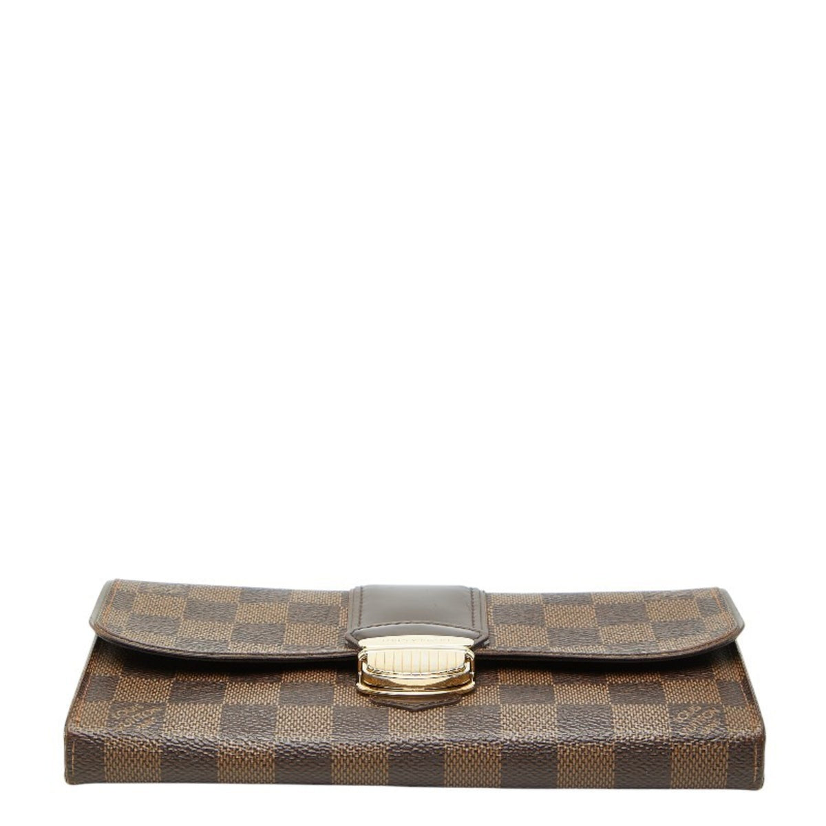 Louis Vuitton Brown Pvc Leather Long Wallet (Bi-Fold) (Pre-Owned)