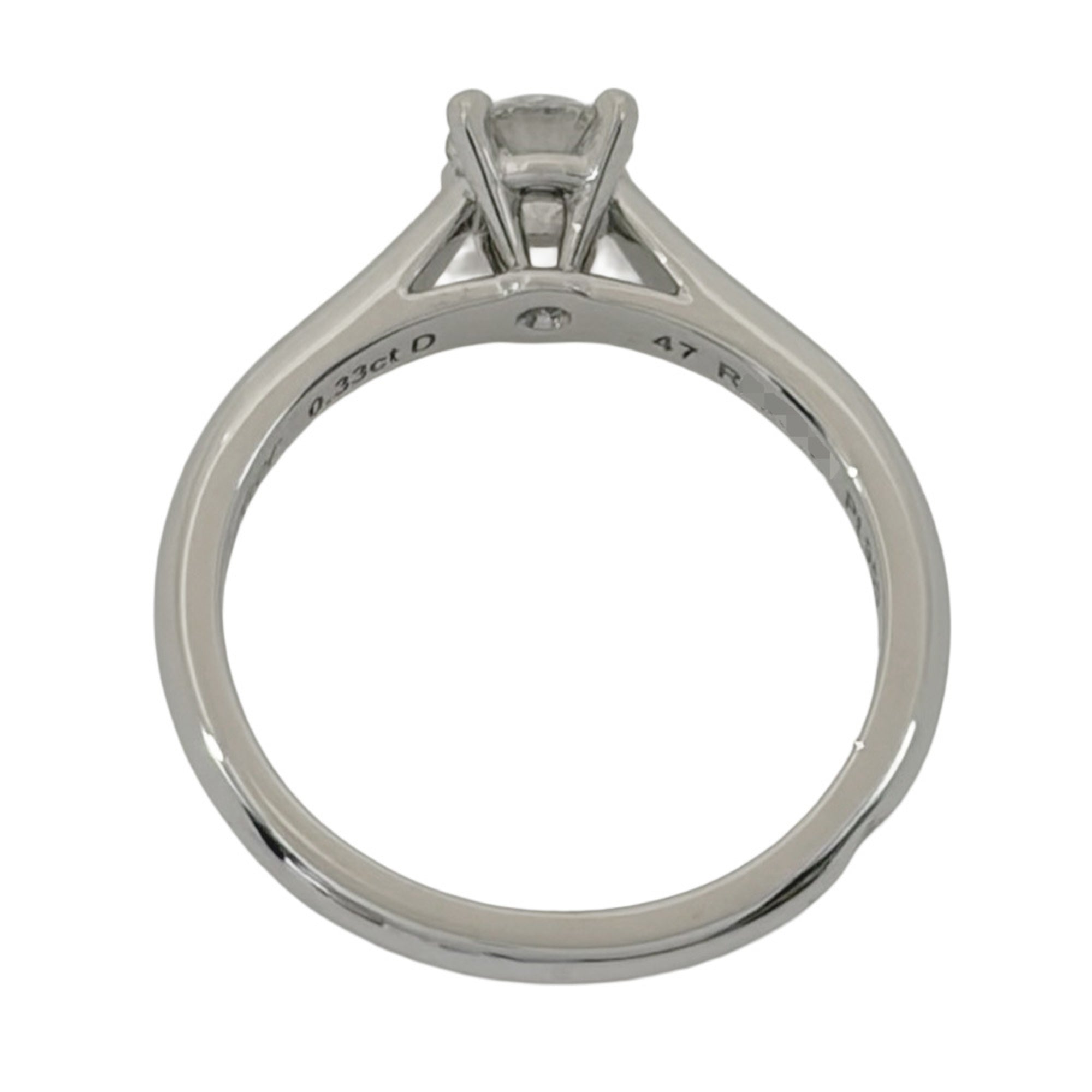 Cartier Silver Platinum 950 Anniversary Ring (Pre-Owned)