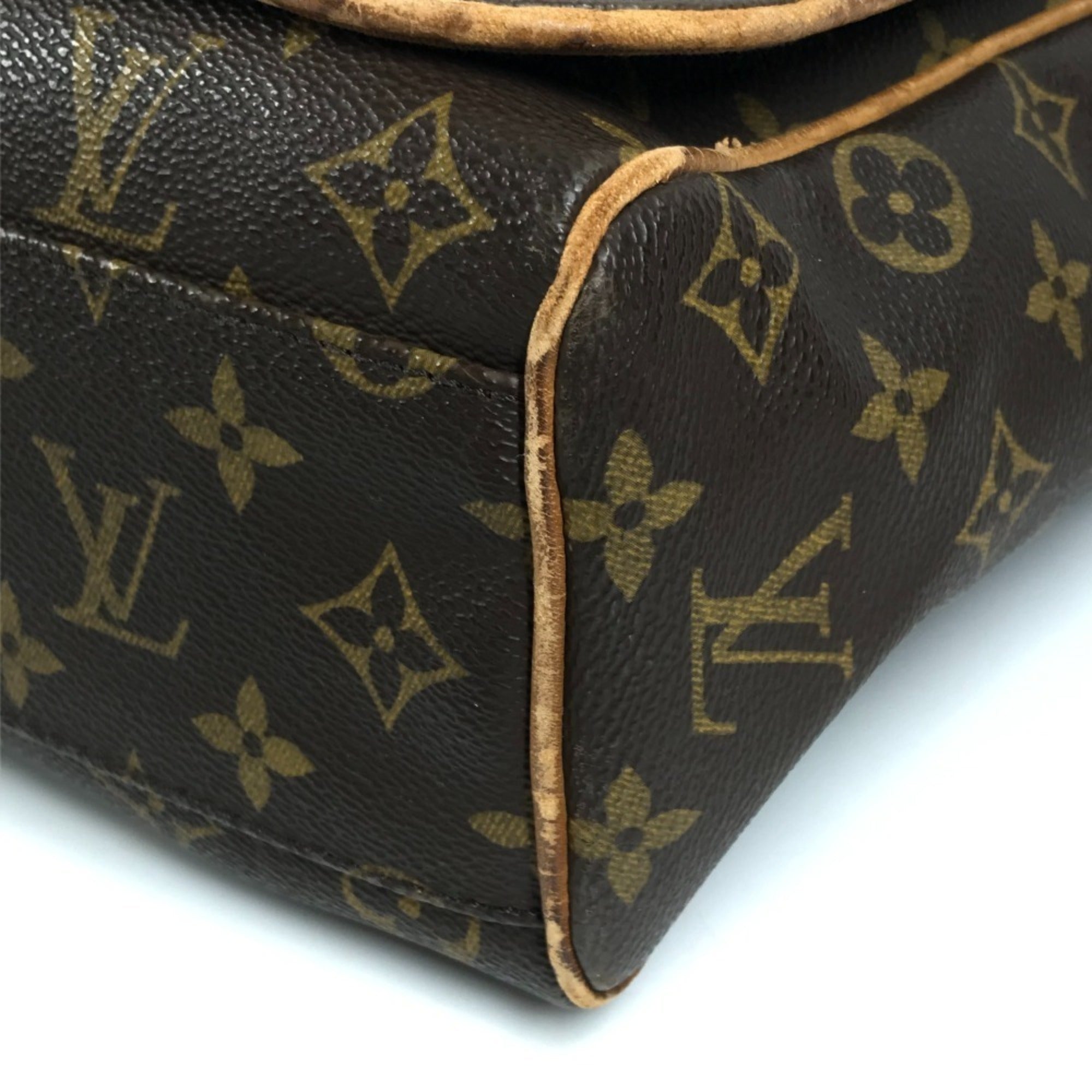 Louis Vuitton Brown Monogram Canvas Messenger Bag Shoulder Bag (Pre-Owned)