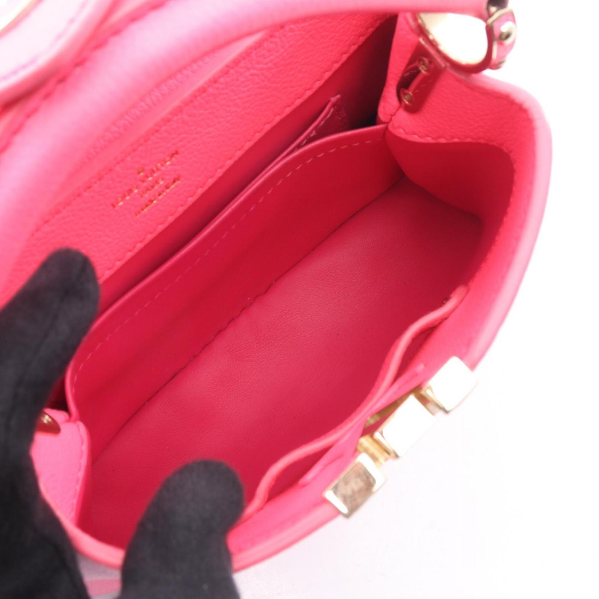 Louis Vuitton Pink Leather Handbag (Pre-Owned)