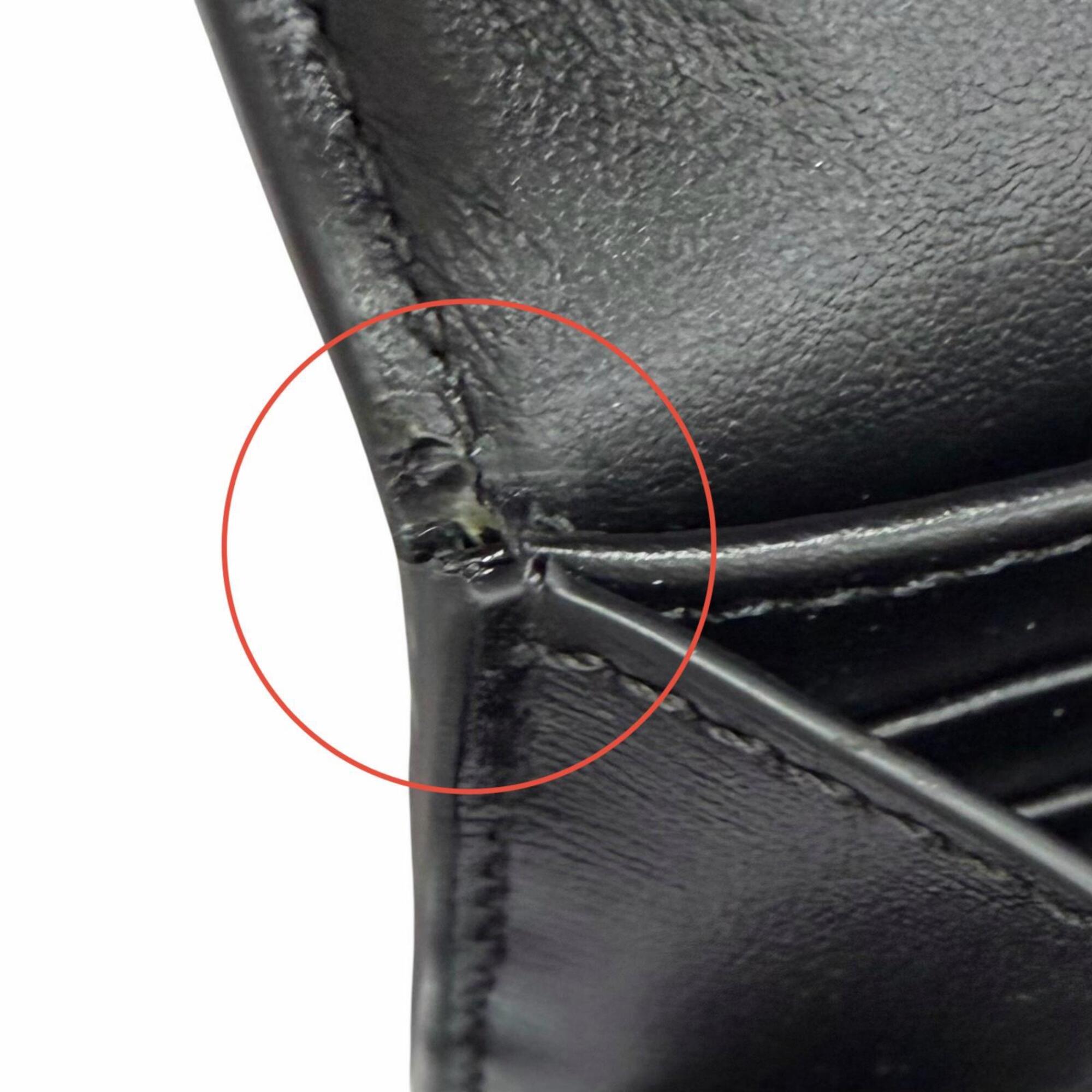 Celine Black Leather Long Wallet (Bi-Fold) (Pre-Owned)