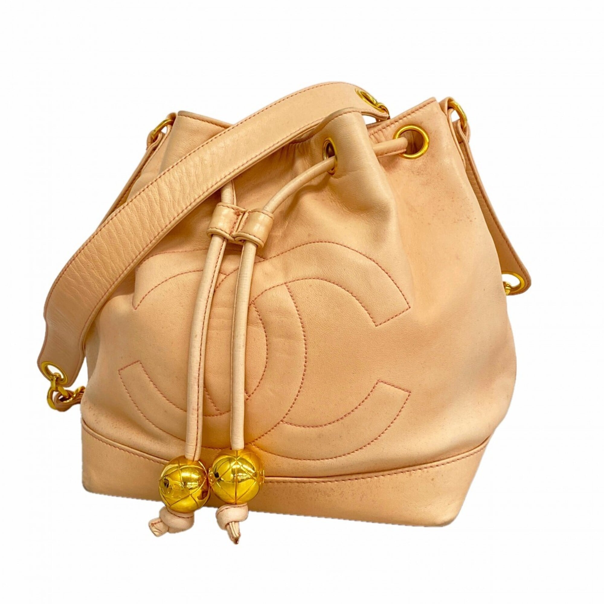 Chanel Pink Leather Shoulder Bag (Pre-Owned)