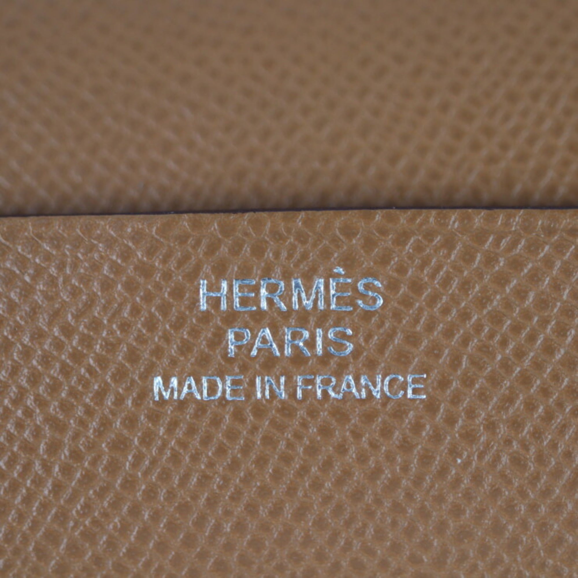 Hermes Brown Gold Brown Leather Wash Bag (Pre-Owned)