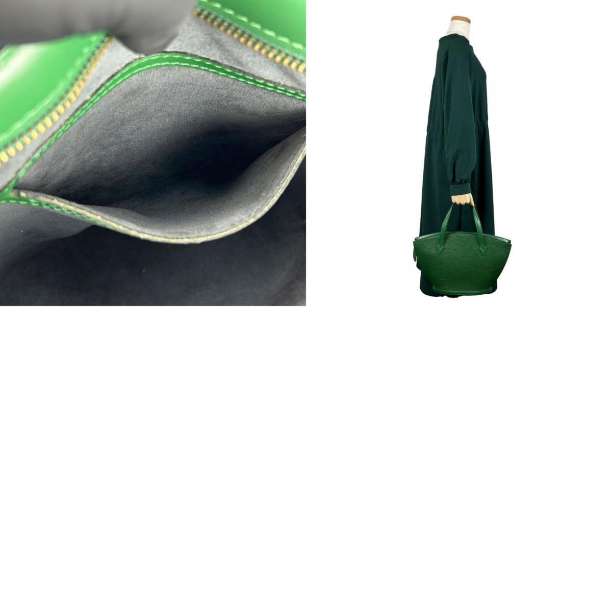 Louis Vuitton Borneo Green Epi Leather Handbag (Pre-Owned)
