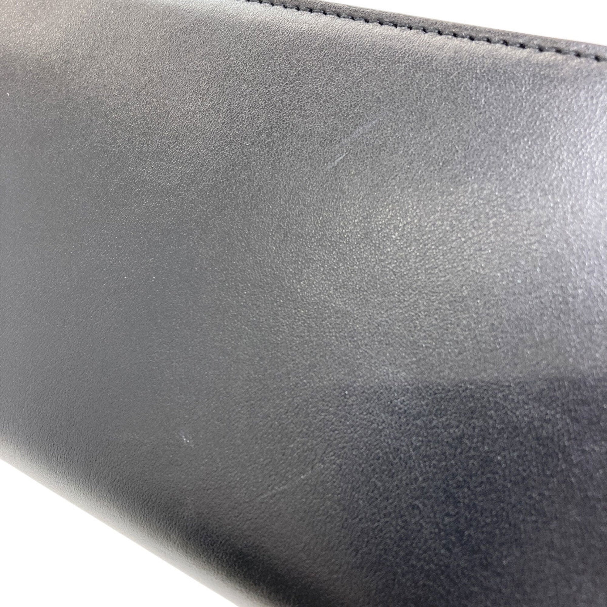Jimmy Choo Black Leather Long Wallet (Bi-Fold) (Pre-Owned)