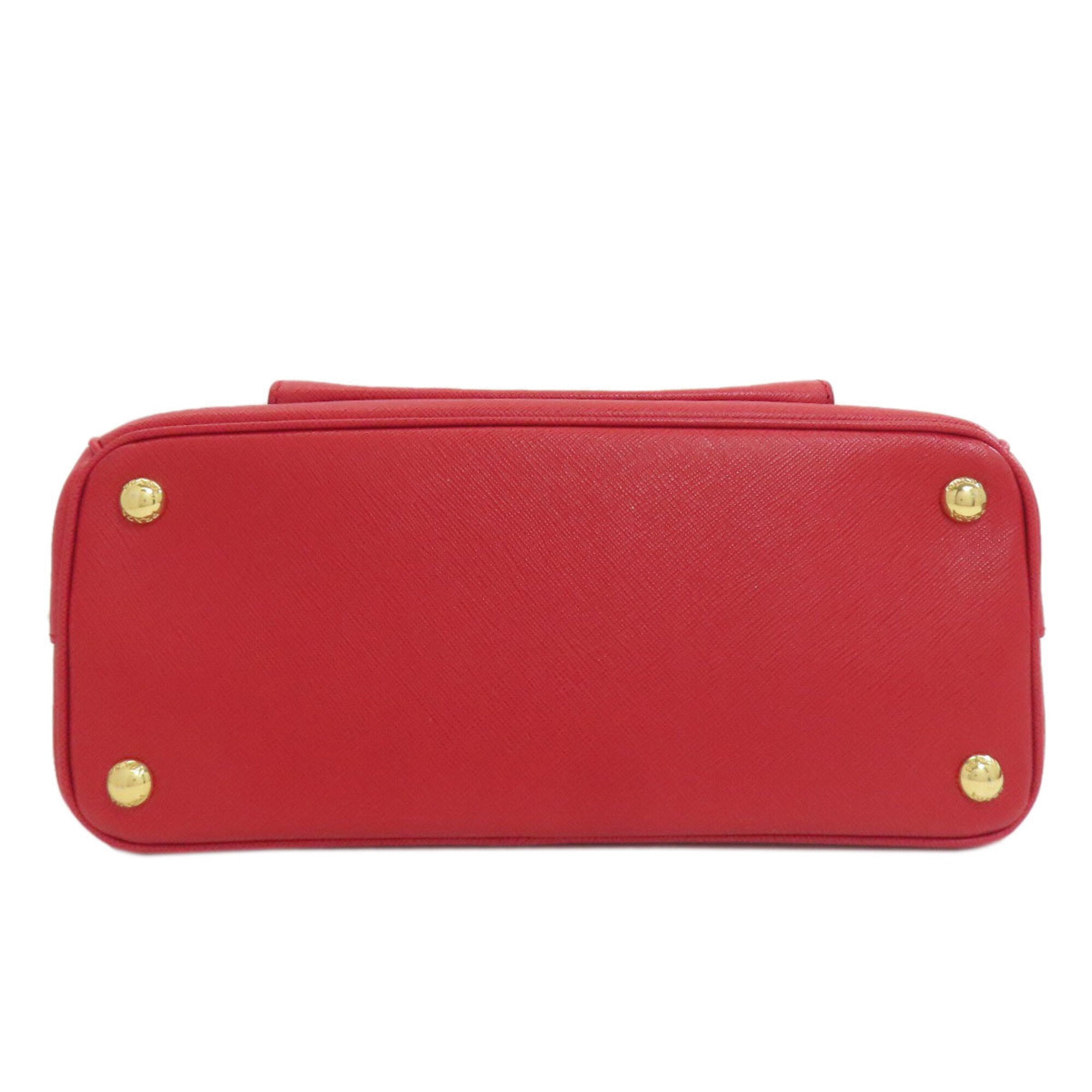 Prada Red Color Leather Handbag (Pre-Owned)